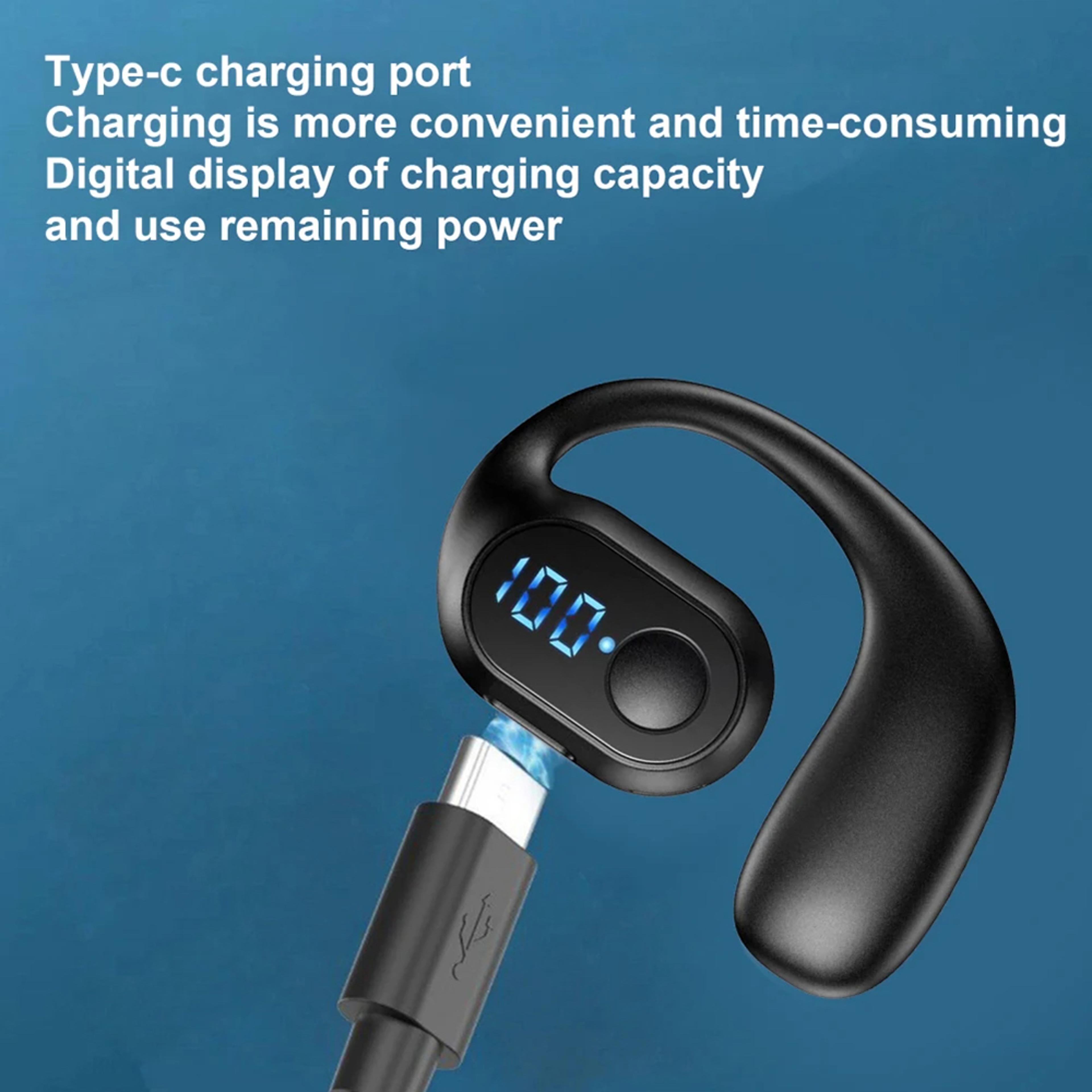 Bluetooth 54 Ear Hook Wireless Earbuds With Noise Cancelling HiFi Stereo  Waterproof Sports Headpho 3