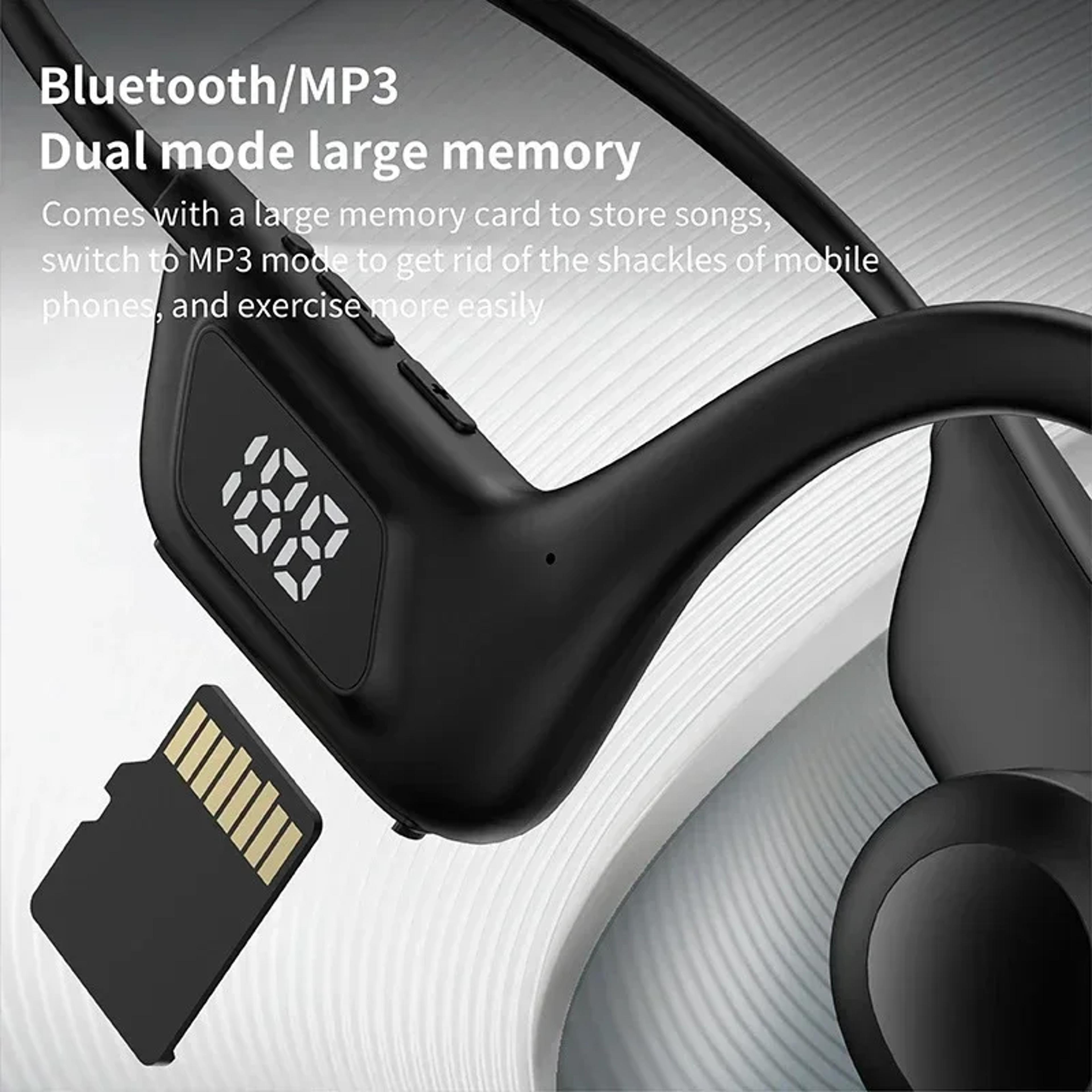 Bone Conduction Bluetooth Sports Headphones With Mic For Running Swimming  Outdoor Fitness 2