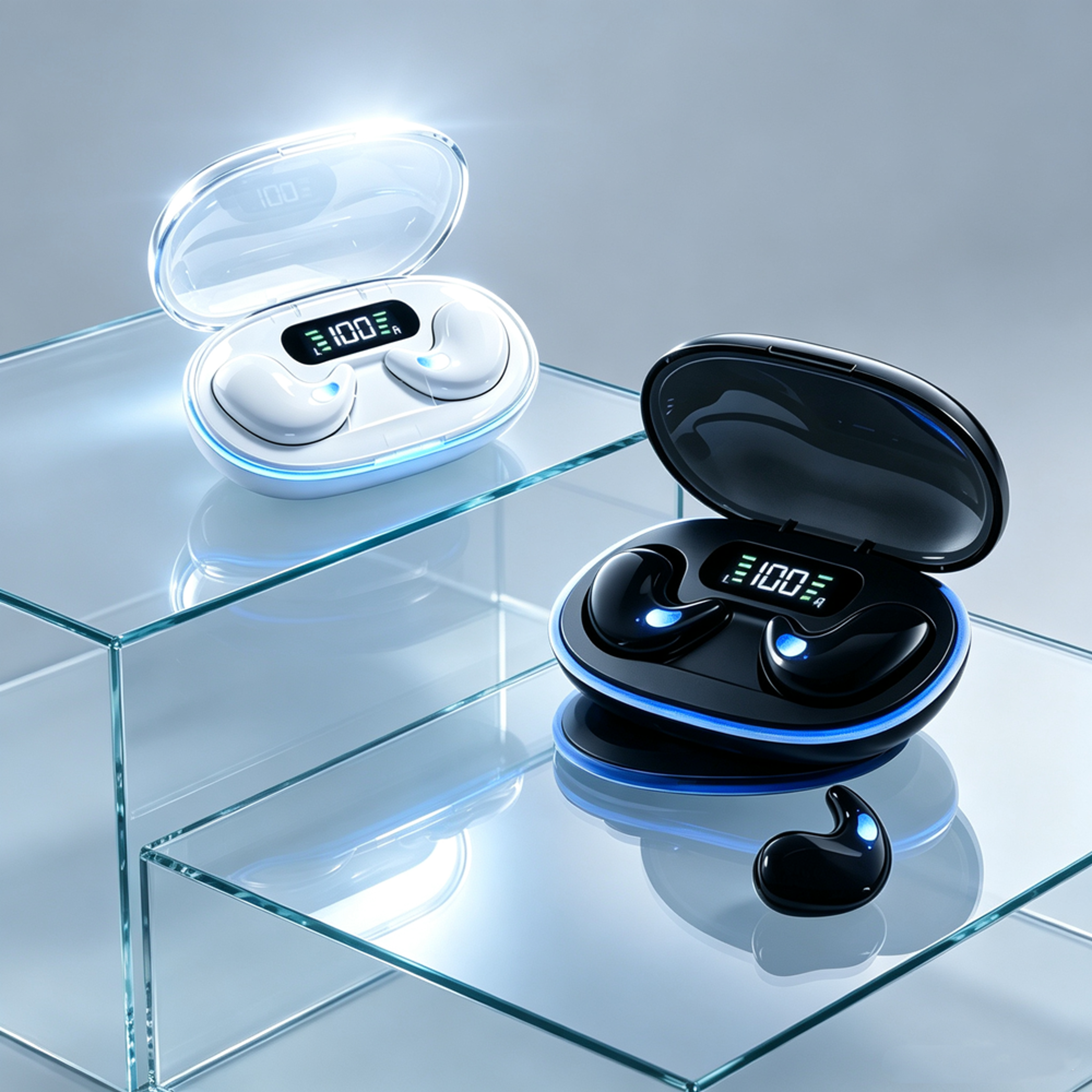 Mini Bluetooth 53 Wireless Earbuds With Noise Reduction HiFi Stereo For Sports Gaming  Sleep 0