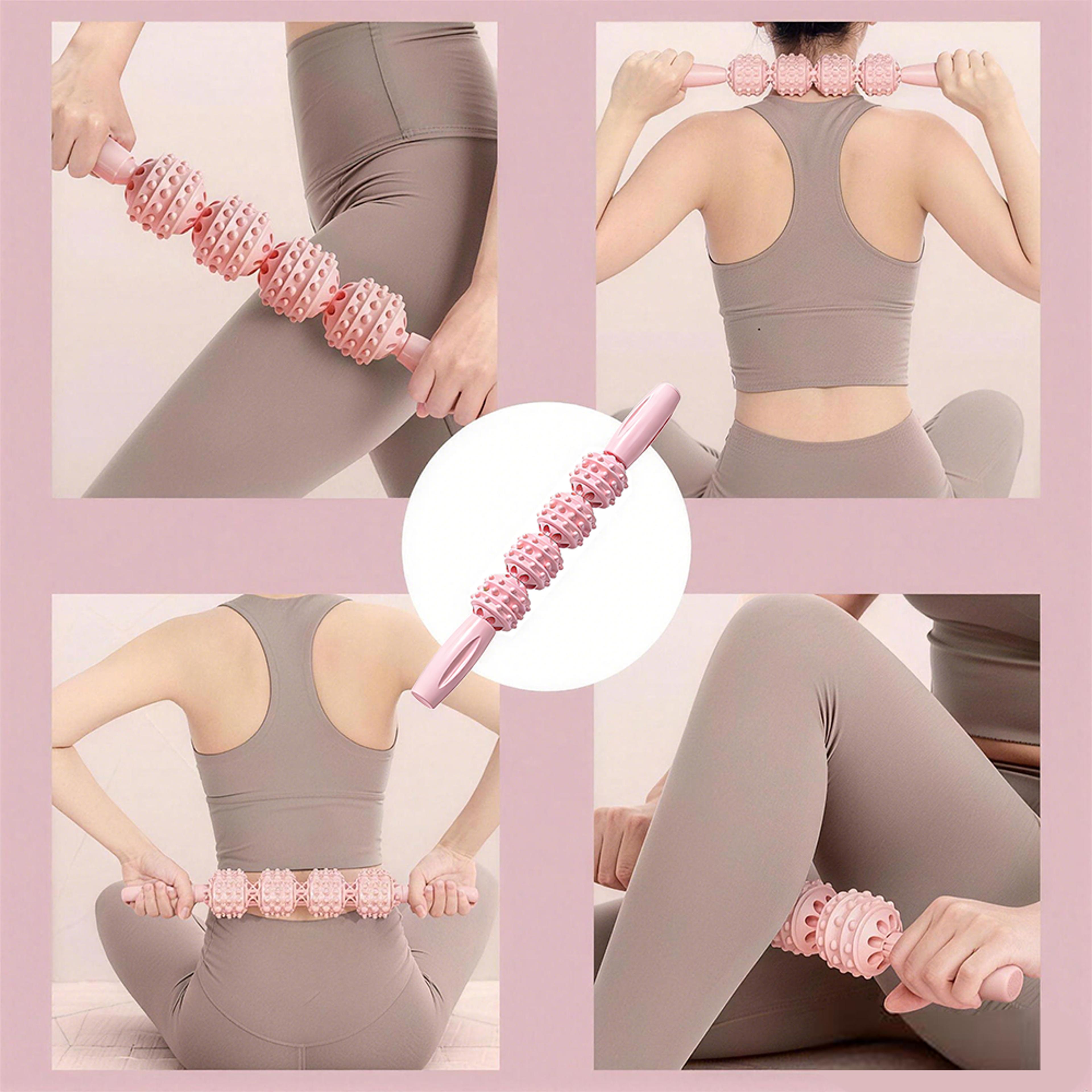 4 Roller Massage Stick Handheld Muscle Roller Stick For Deep Tissue Body Relaxation  Fitness Recove 7