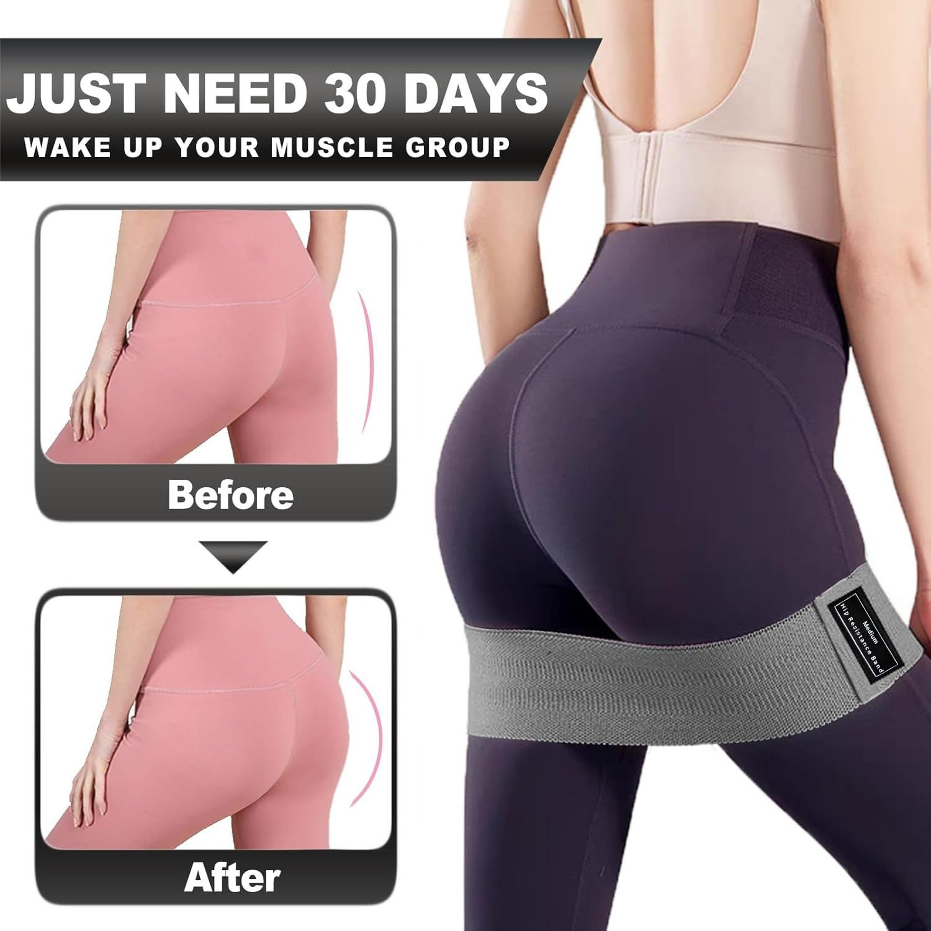 FlexFit Fabric Resistance Bands Set For Glute Hip  Leg Strength Training 1