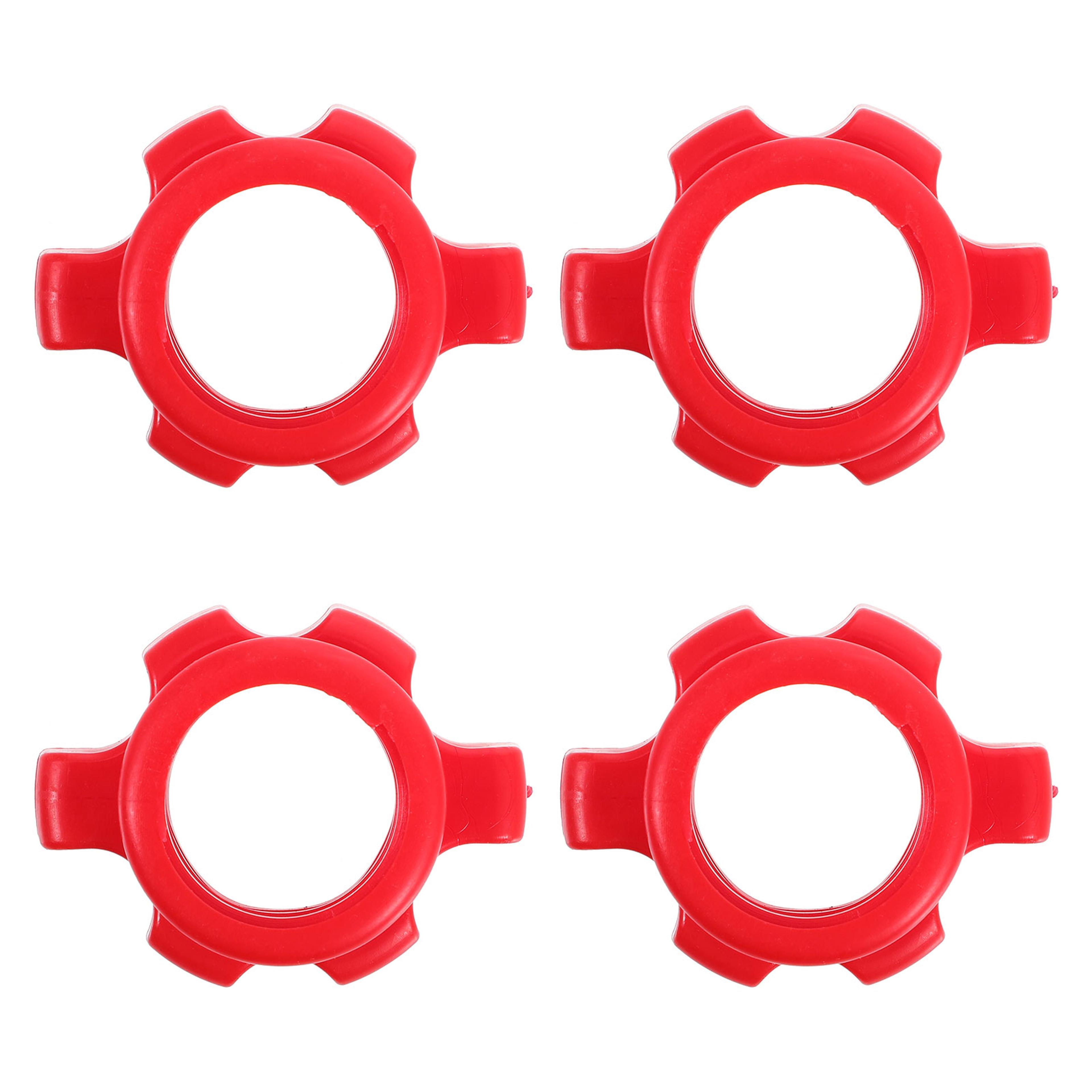 4 Pack Dumbbell Spin Lock Nuts Plastic Barbell Collar Replacement For Home Gym Weight Bars 1