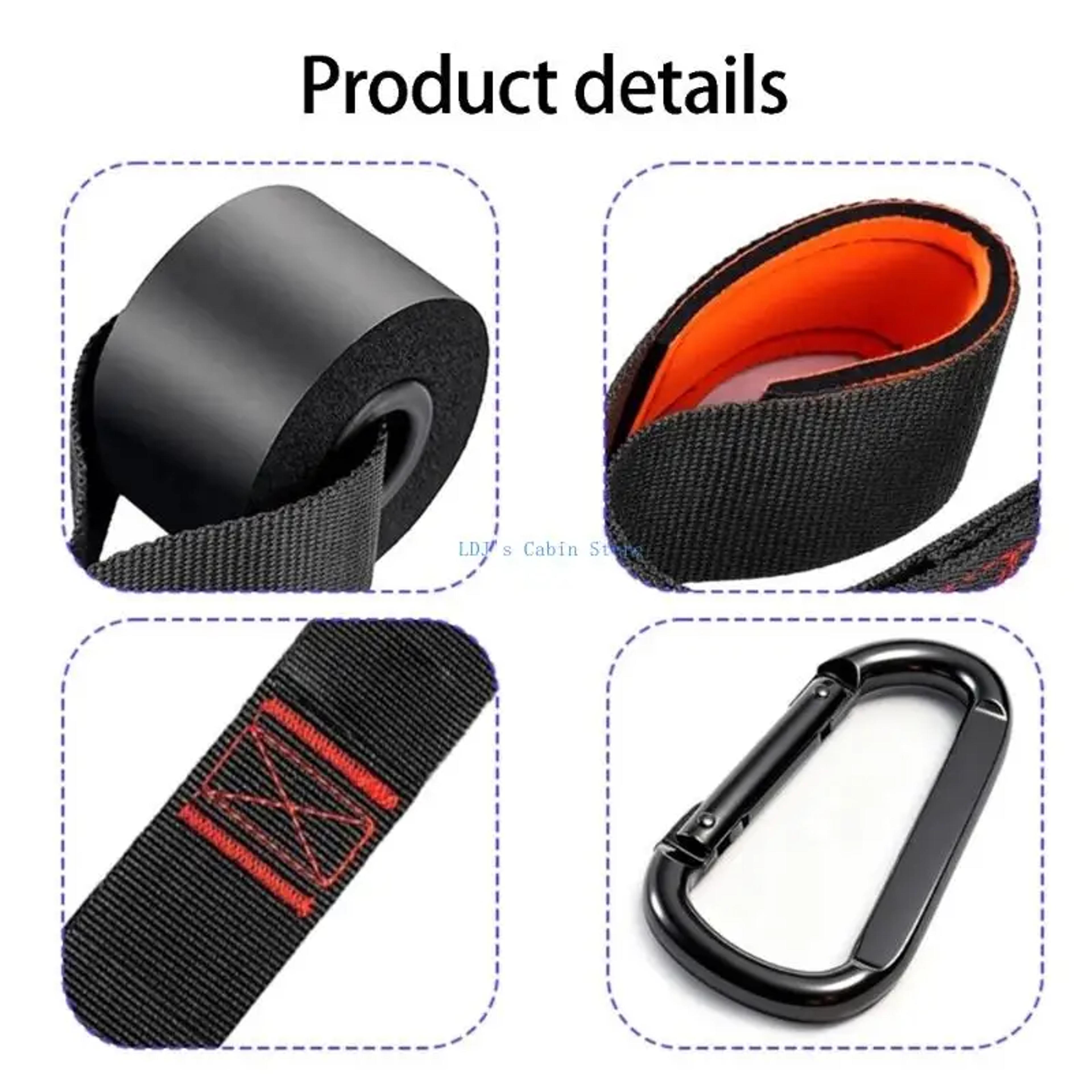 Premium Door Anchor Strap With Soft Handles For Resistance Bands Pull Ups  Home Gym Workouts 3