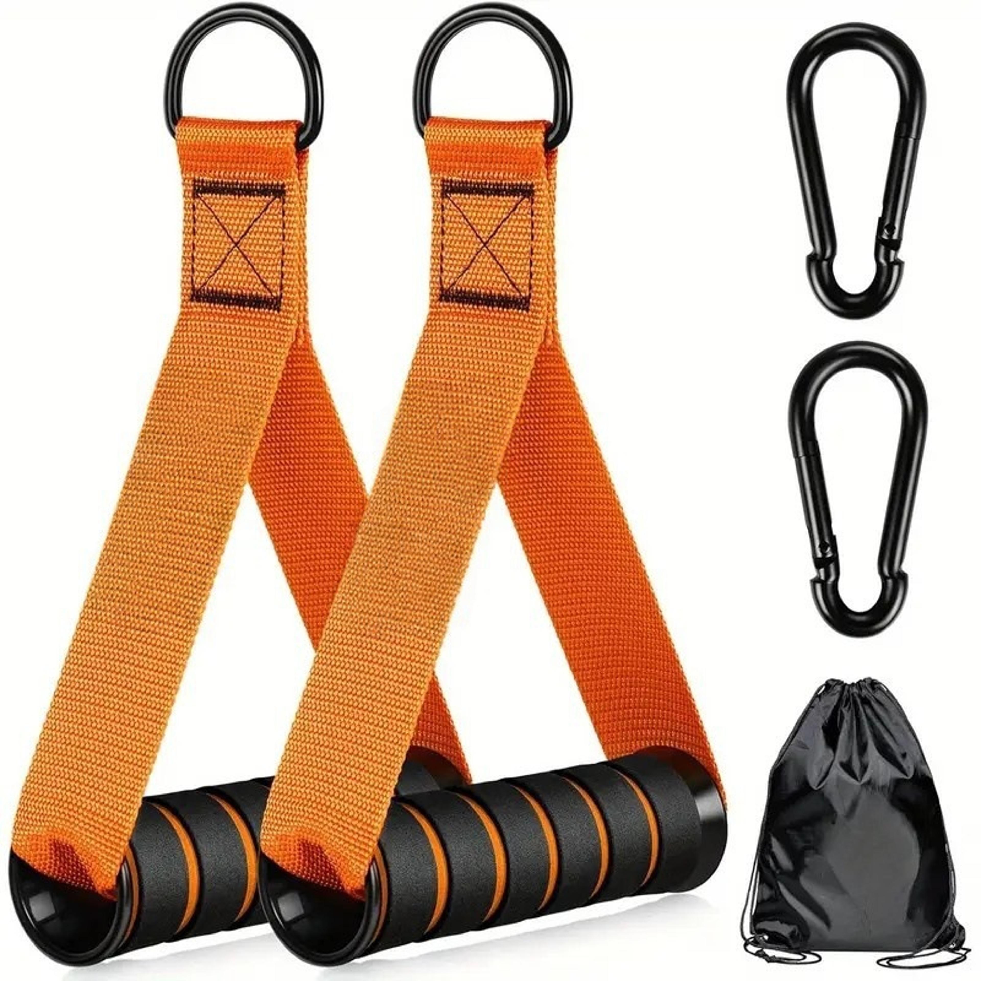 Heavy Duty Cable Machine Handles With D Ring Hooks For Gym Cable Systems  Resistance Bands 6