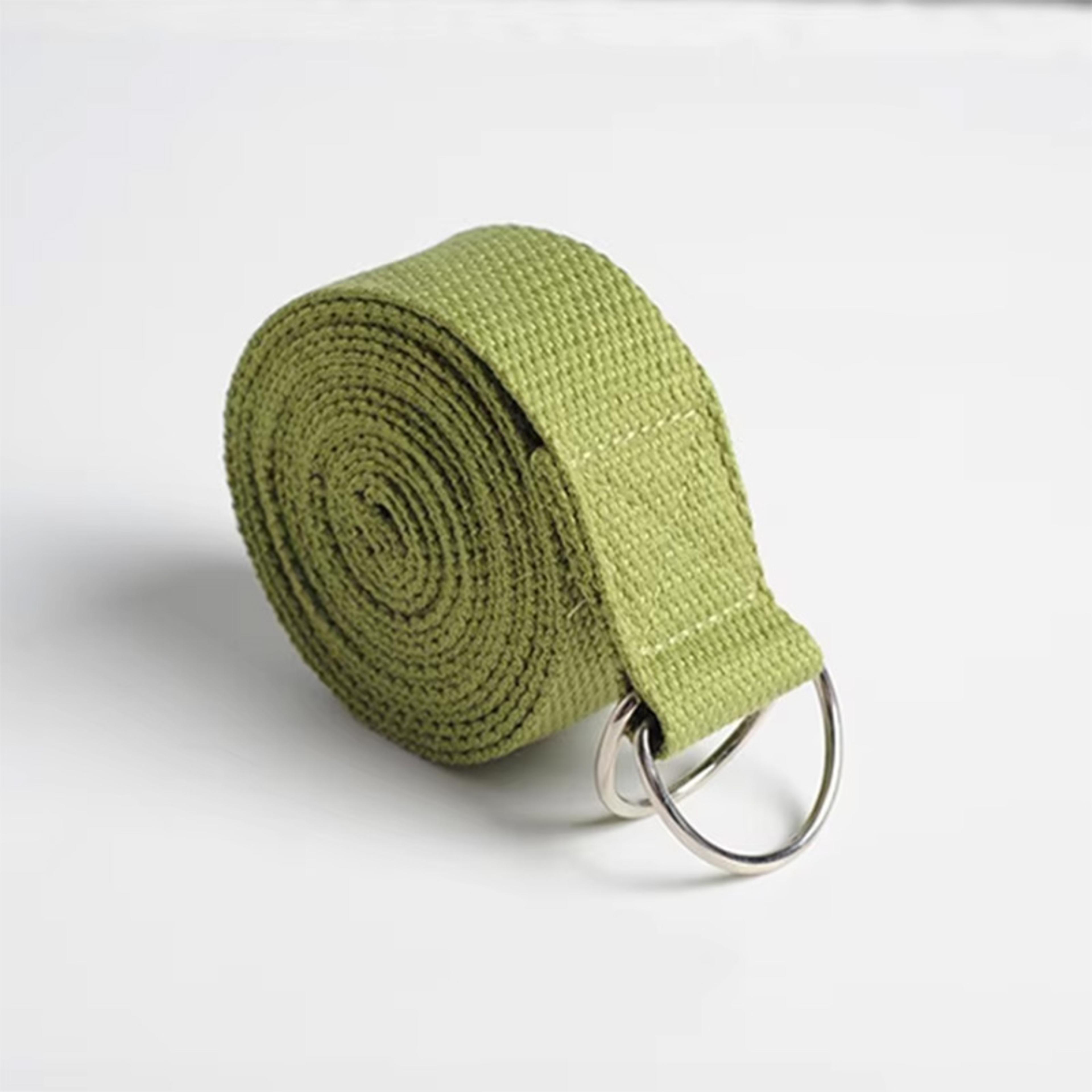 Premium Yoga Strap With D Ring Buckle Adjustable Cotton Stretching Strap For Pilates Flexibility  F 2