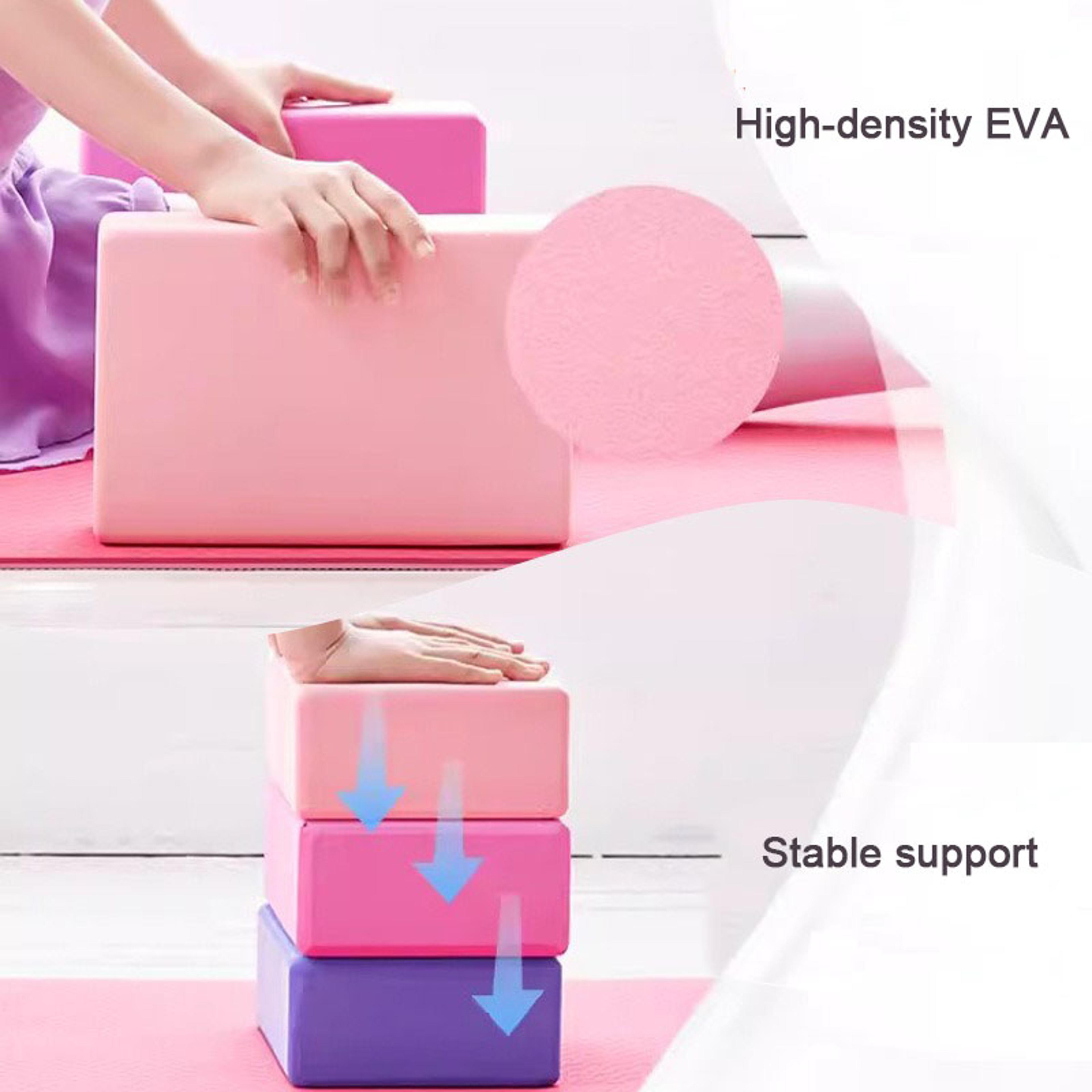 Yoga Blocks EVA Foam Pilates Support Bricks For Balance Stretching  Home Fitness 2