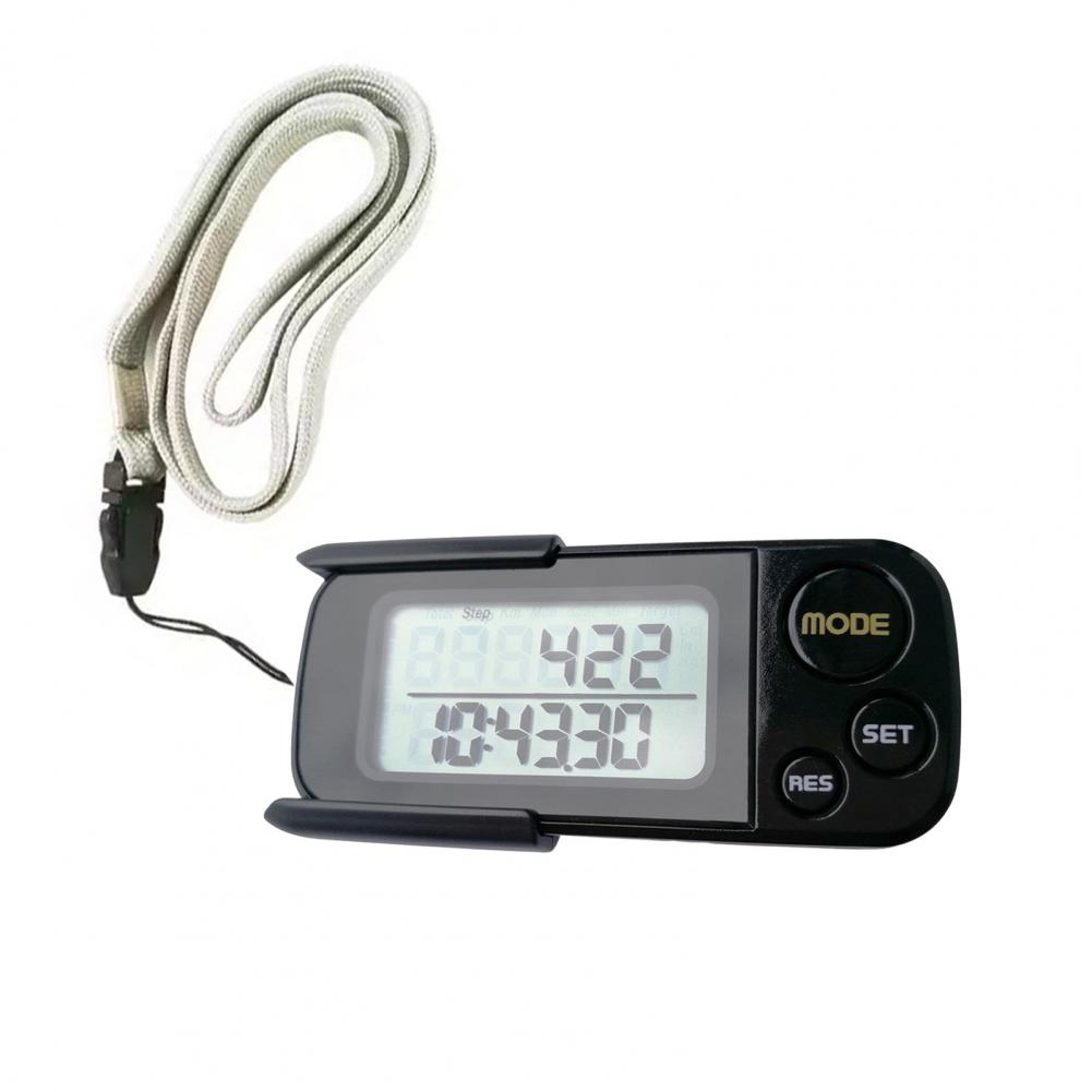 ActiveStride 3D Pedometer Step Counter With LCD Display Clip  Lanyard 5