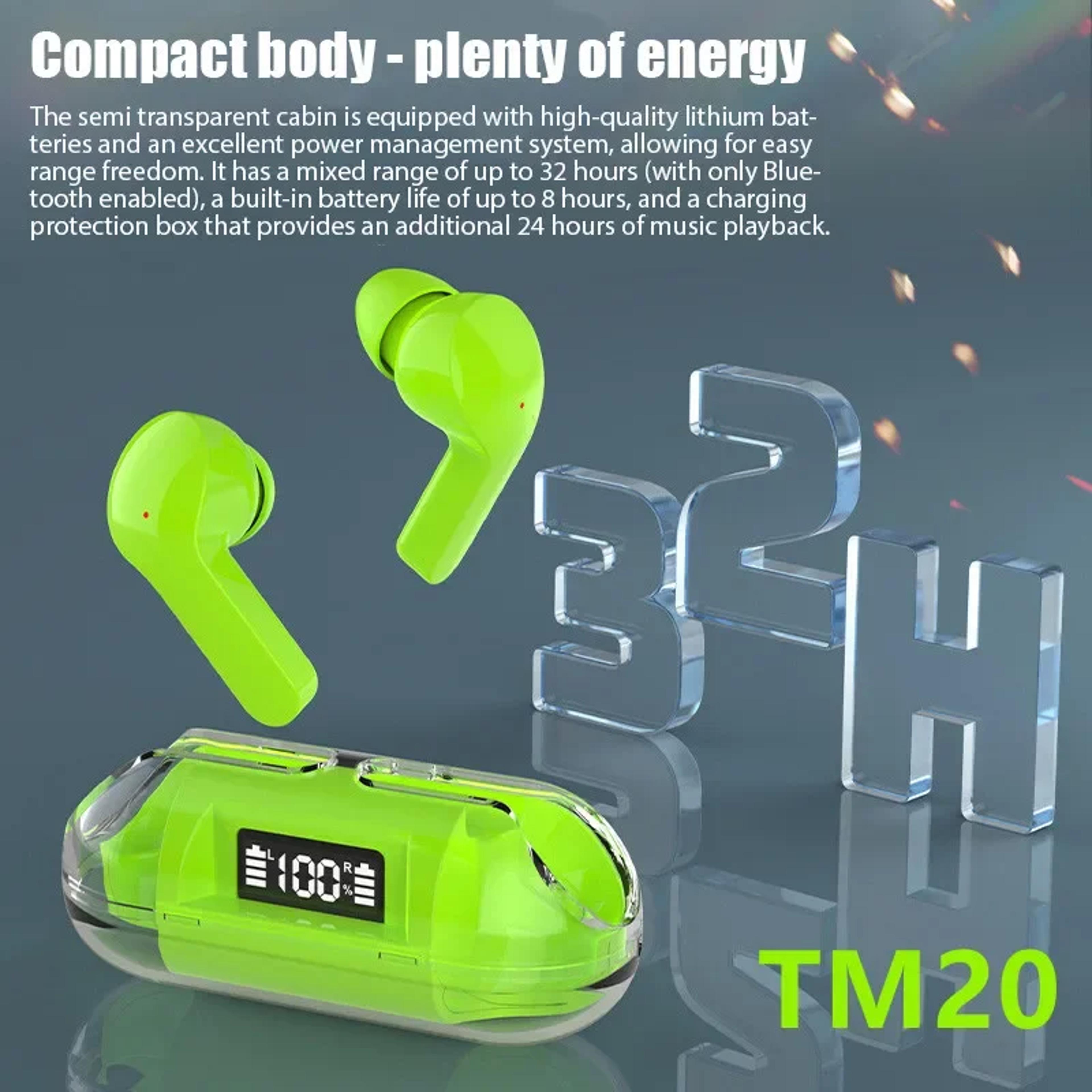 TM20 Bluetooth 53 Earbuds Wireless Earbuds With Smart Touch Noise Reduction  Waterproof Design 2