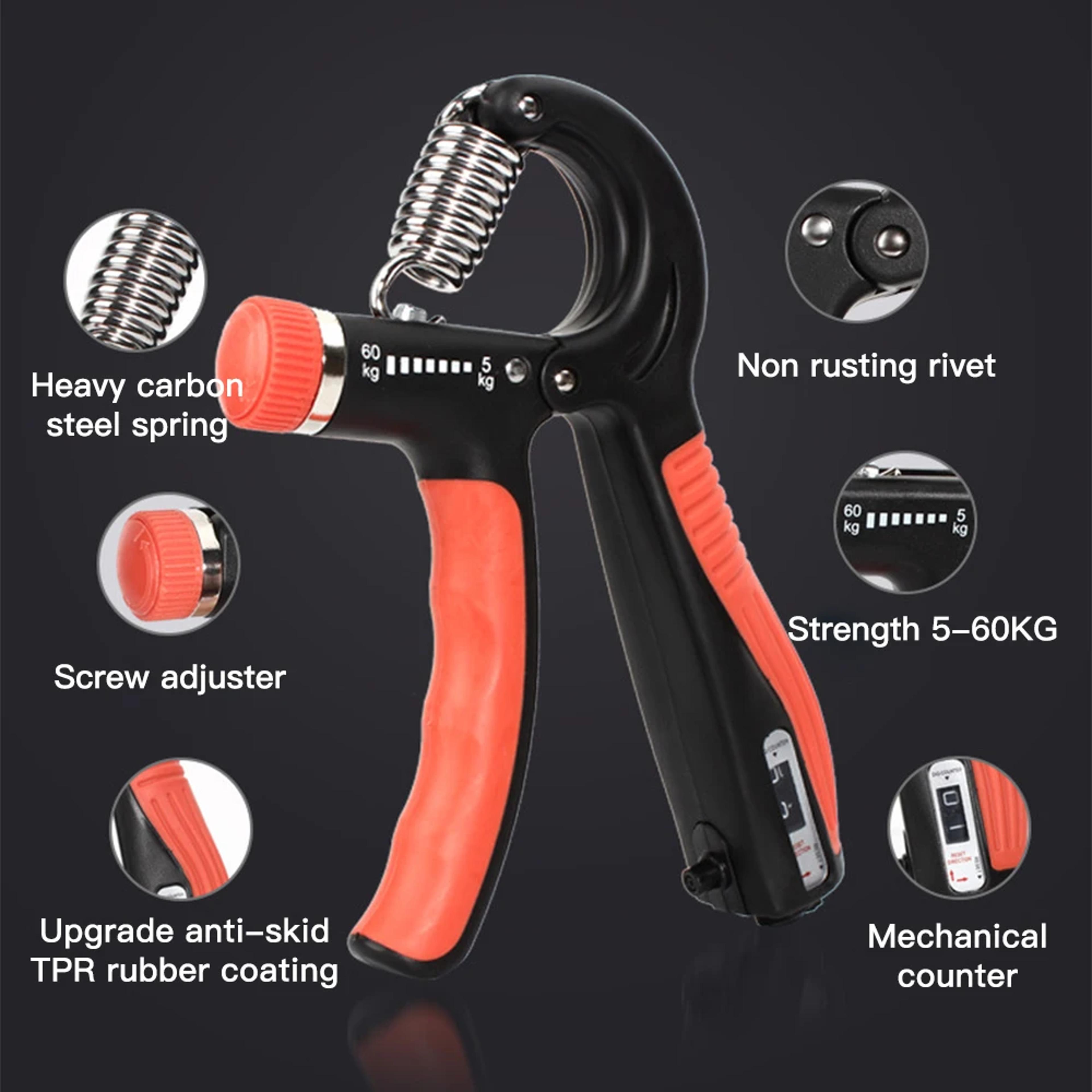 Adjustable Hand Grip Strengthener With Counter Grip Strength Trainer For Forearm  Wrist Training 4