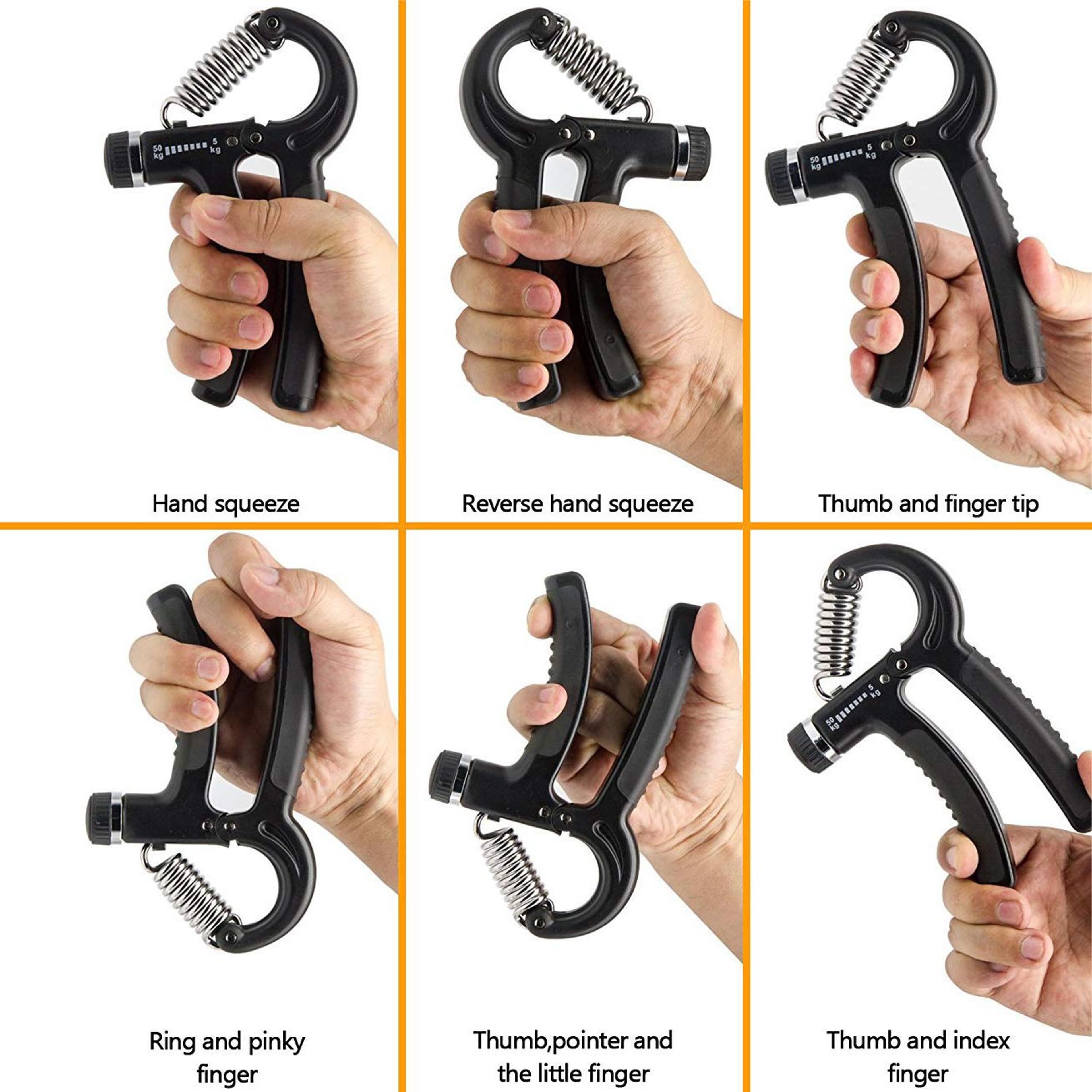 Adjustable Grip Strengthener Hand Gripper For Forearm Wrist  Finger Training 4