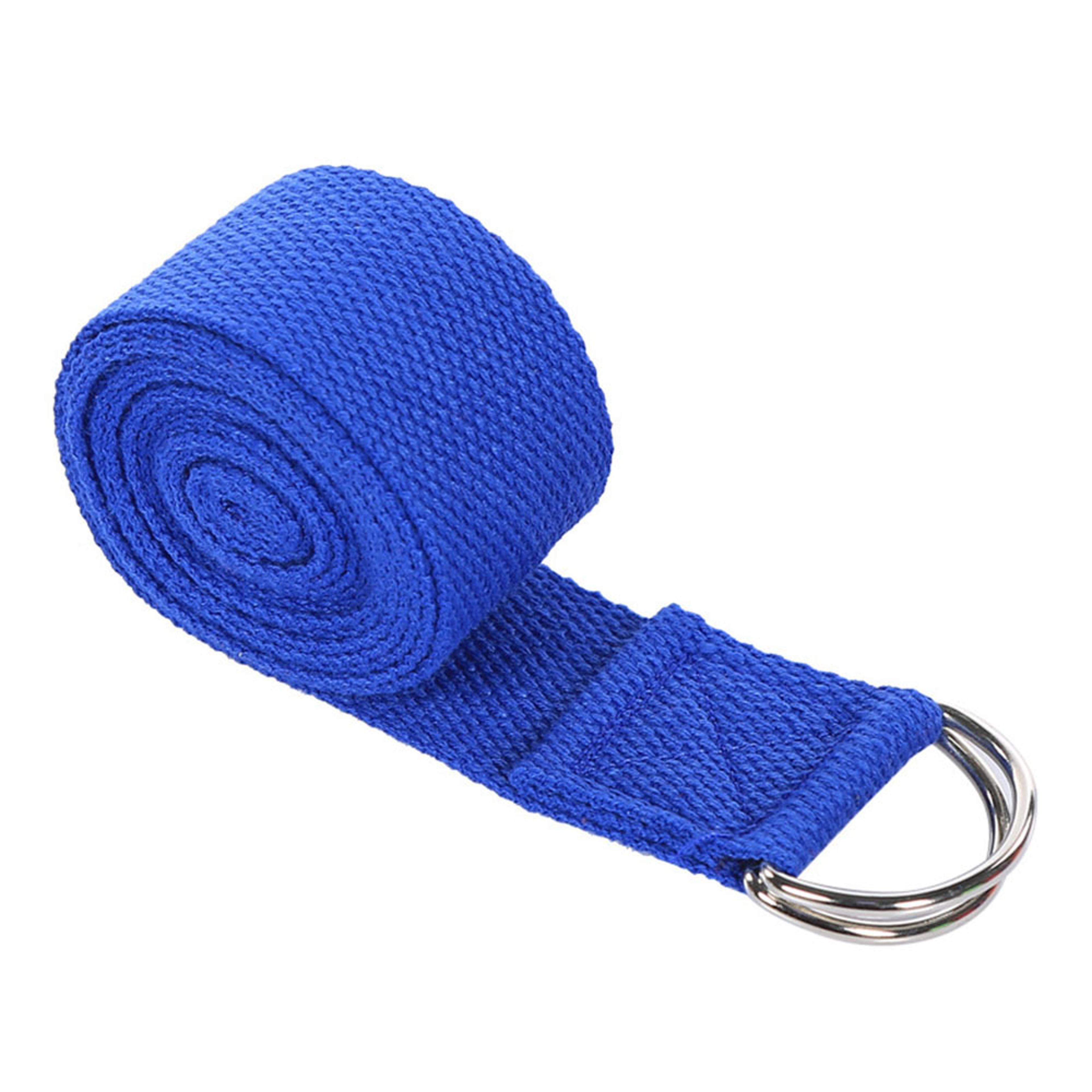 FlexStretch Yoga Strap With Adjustable D Ring Buckle For Yoga Pilates  Stretching 6