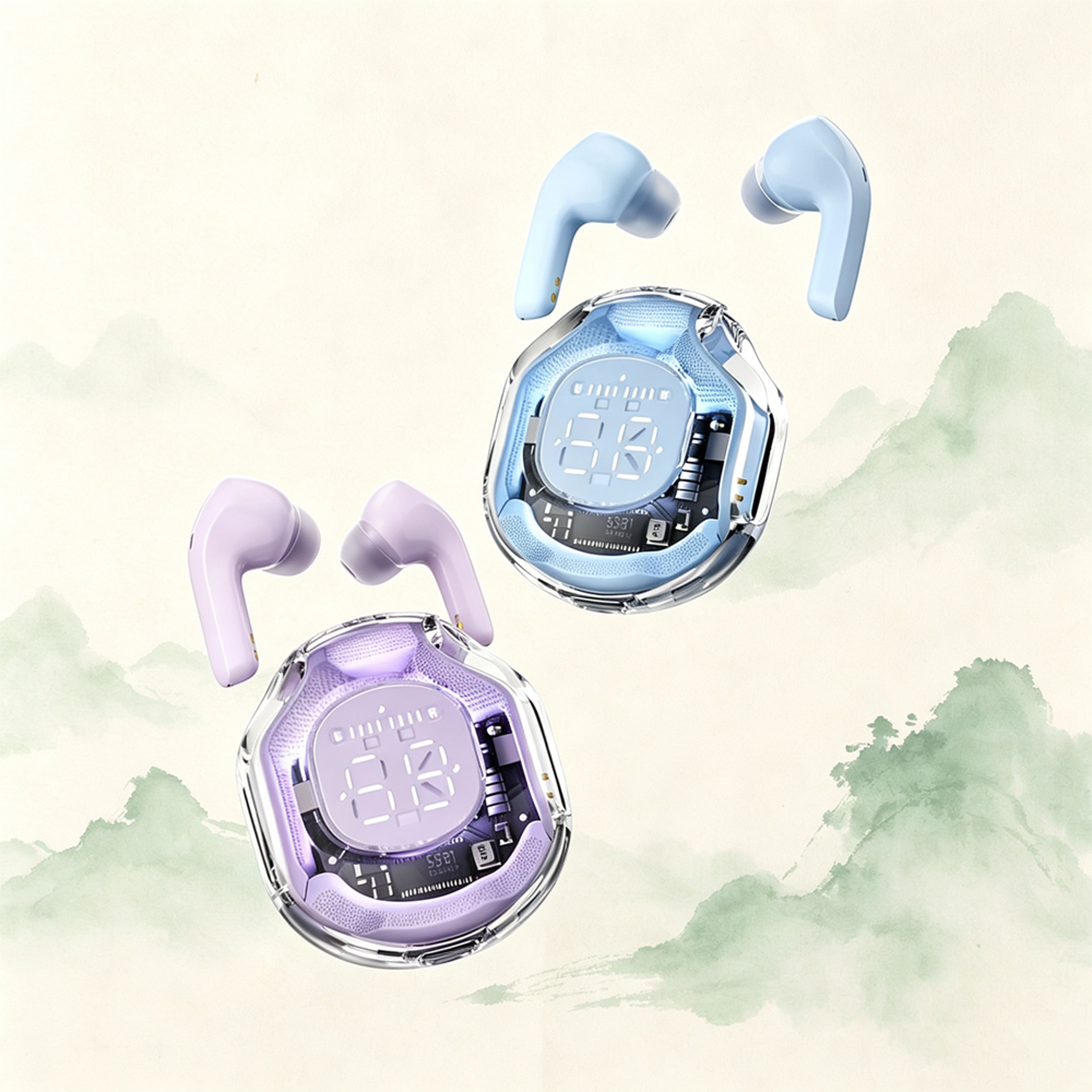 Adaptive EQ Wireless Earbuds Bluetooth 53 TWS Headphones With HiFi Stereo Sound 3