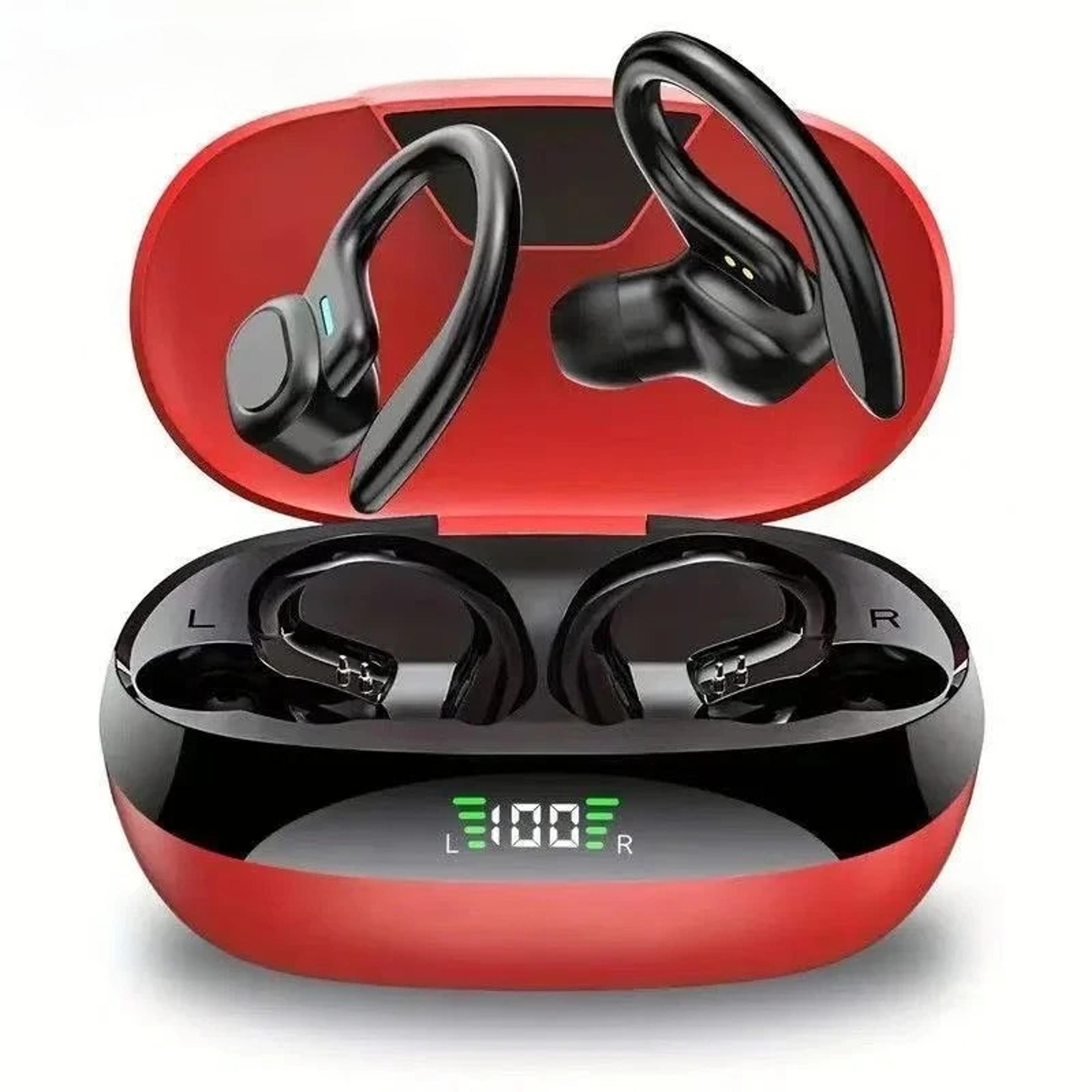 Bluetooth 53 Earbuds With Ear Hook LED Power Display  HiFi Stereo Sound 6
