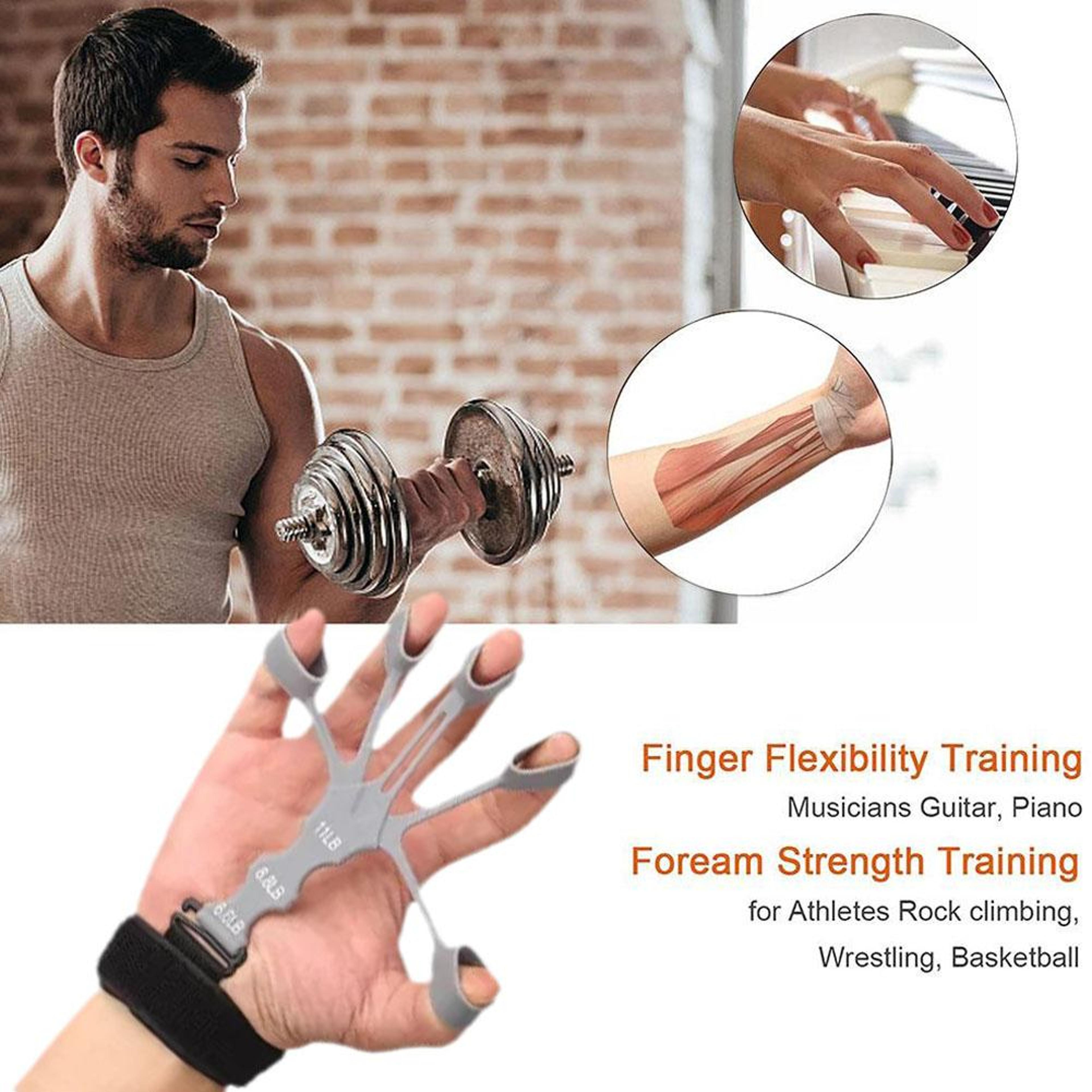 PowerFlex Hand Grip Strengthener  Finger Exerciser Adjustable Forearm Trainer For Grip And Wrist Re 3