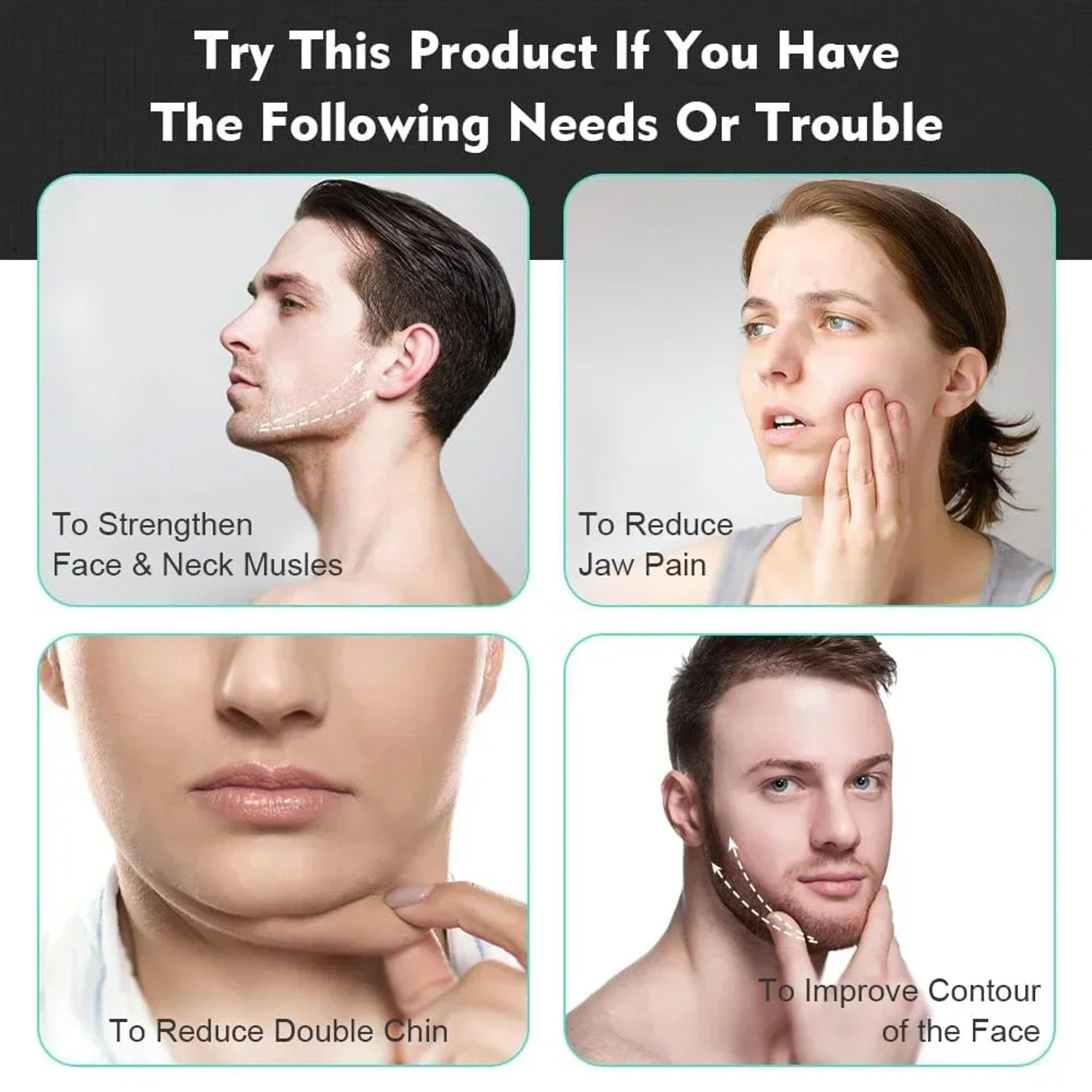 U Shape Silicone Jaw Exerciser Jawline Trainer For Facial Muscle  Neck Toning 4