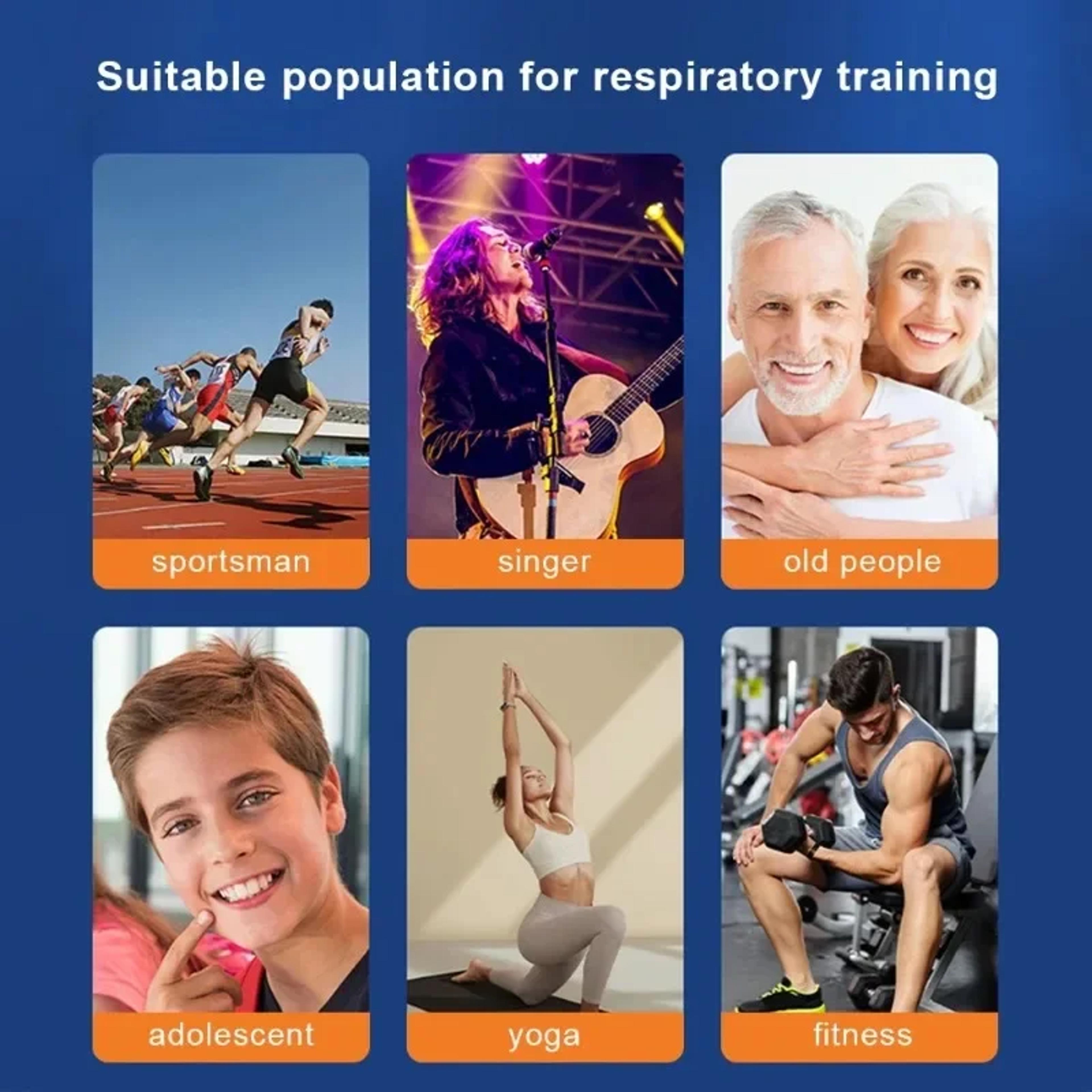 BreatheMax Breathing Trainer Adjustable Lung Exercise Device For Respiratory Strength 6