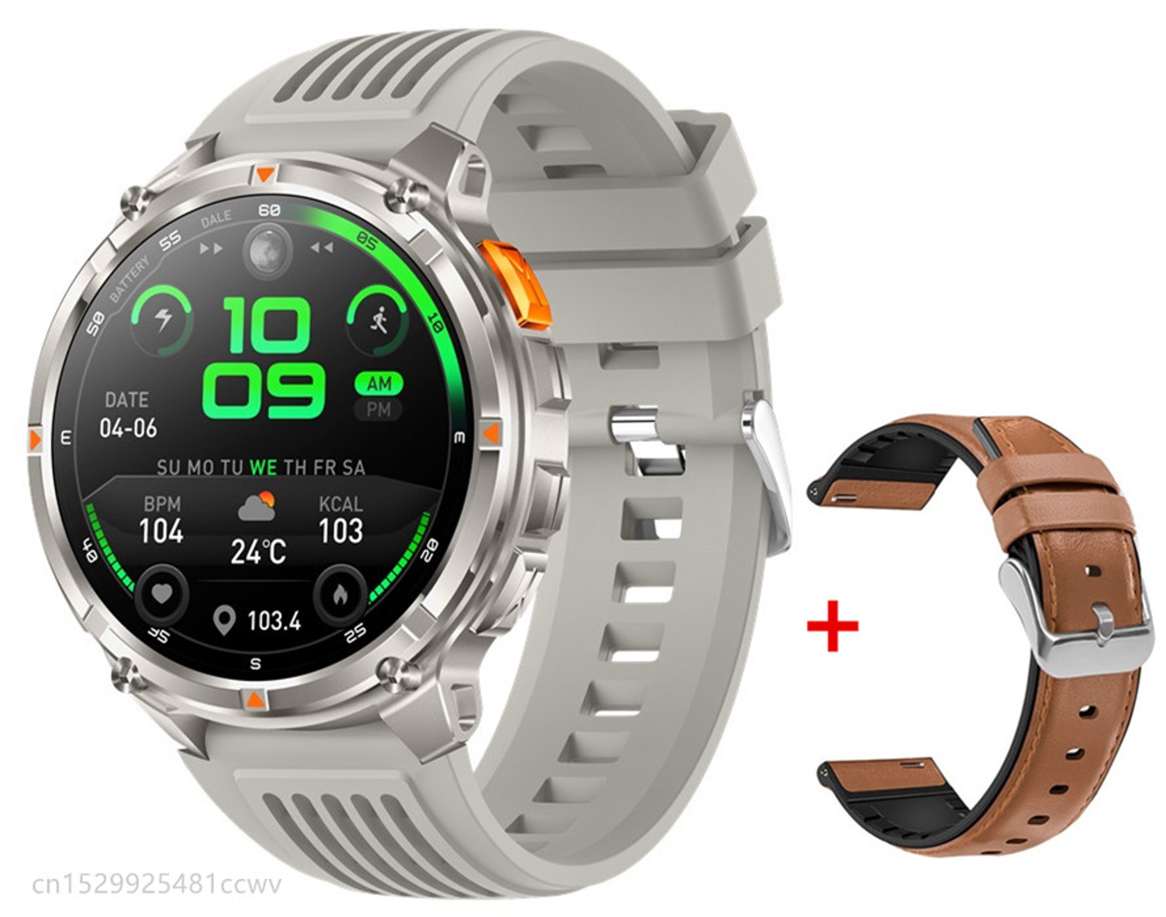 HT33 Outdoor Smart Watch With Bluetooth Calling Smartwatch LED Flashlight  Long Battery 16