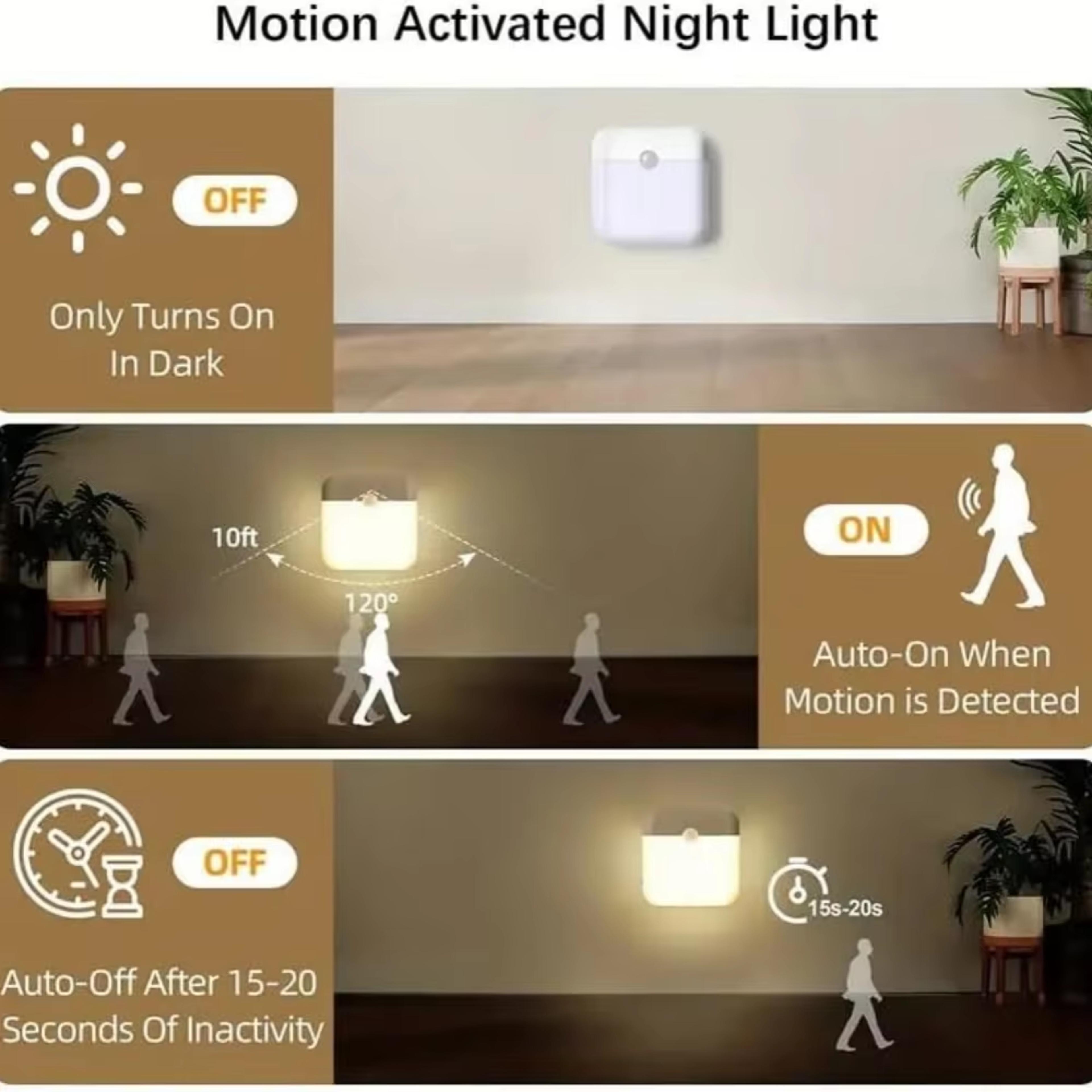 Smart Rechargeable Motion Sensor LED Light For Wardrobe Cabinet Stairs And Hallway 3