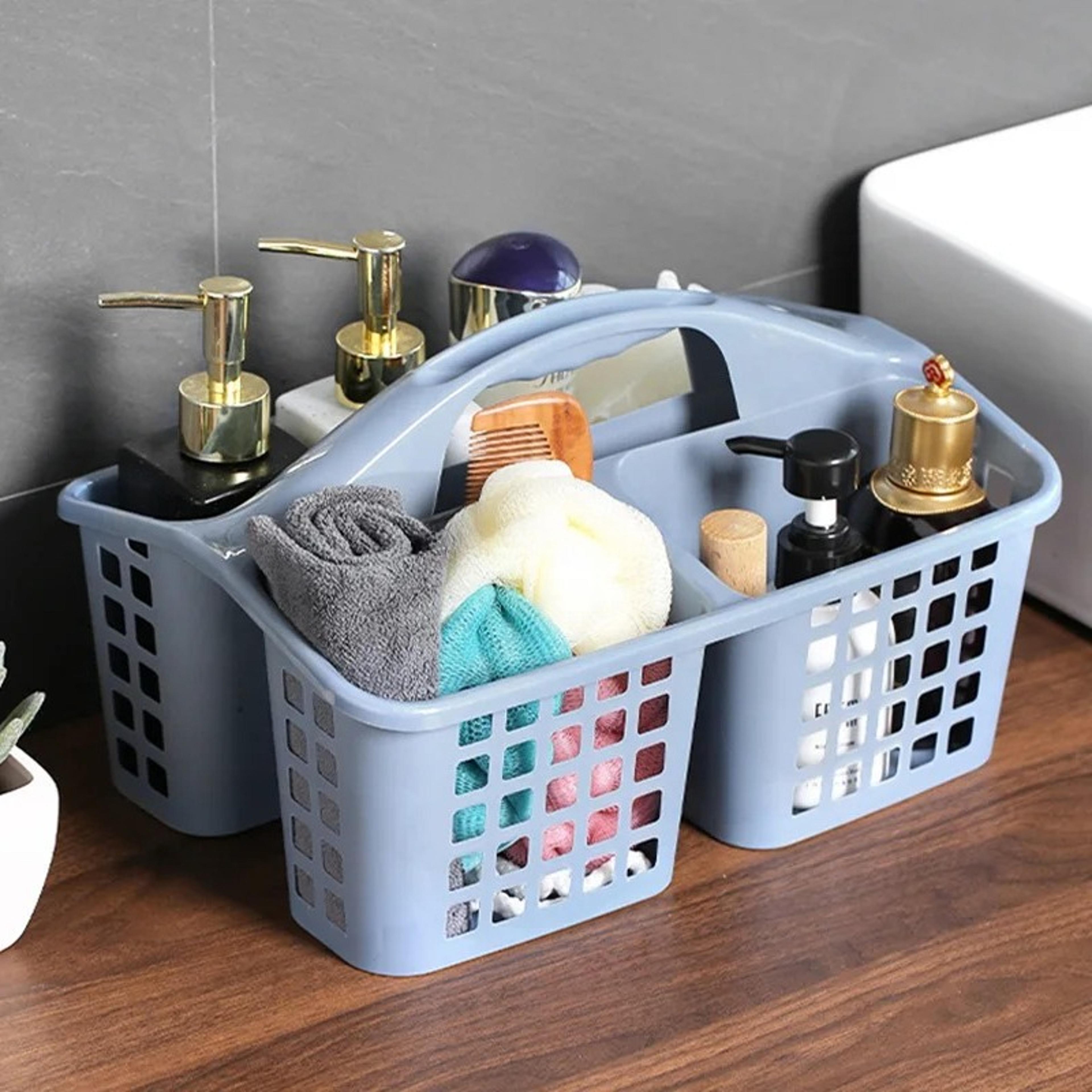 Portable Shower Caddy With Handle And Compartments For Dorm Bathroom Storage 6
