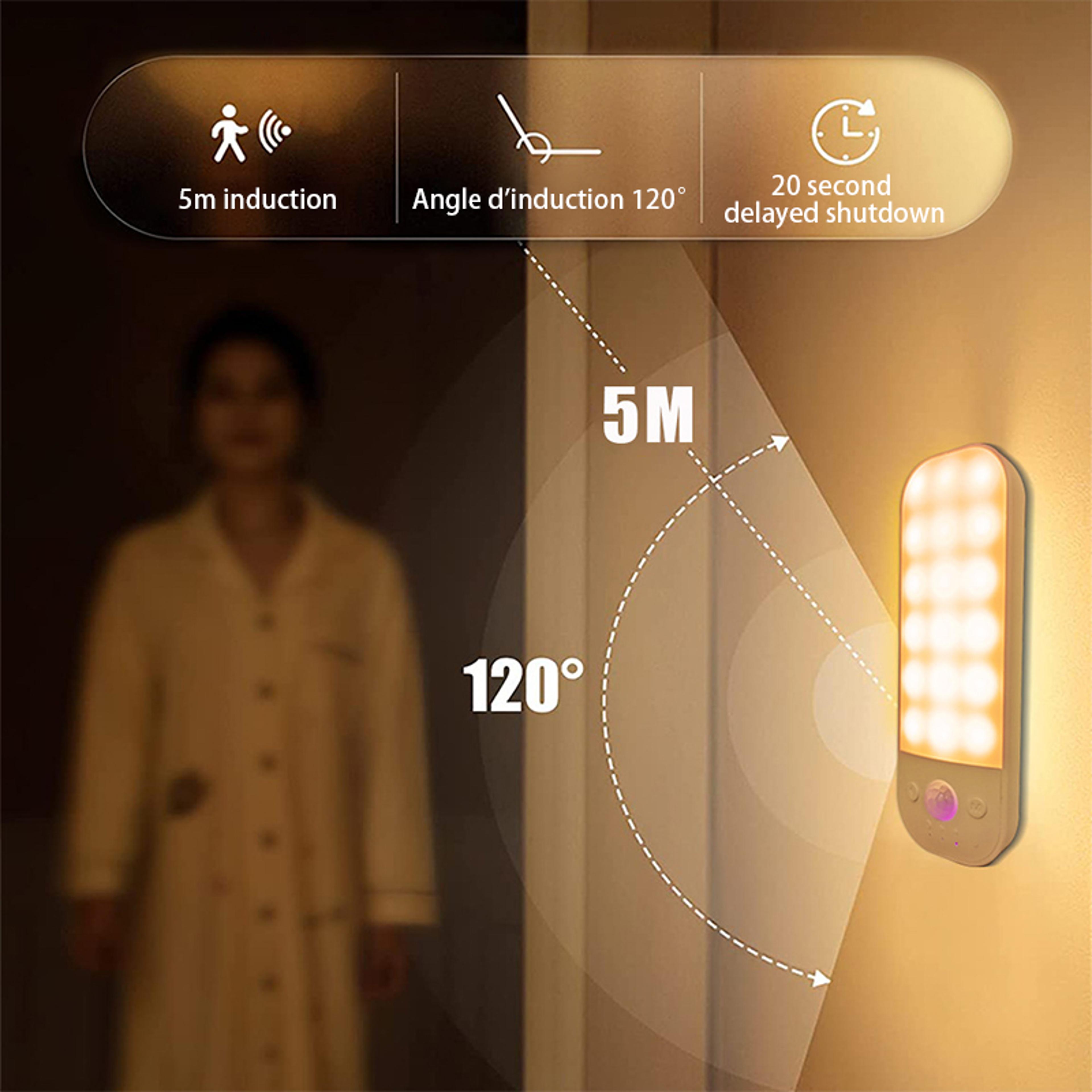 3 Color Motion Sensor Light Rechargeable Under Cabinet Lighting For Kitchen Closets And Wardrobes 3