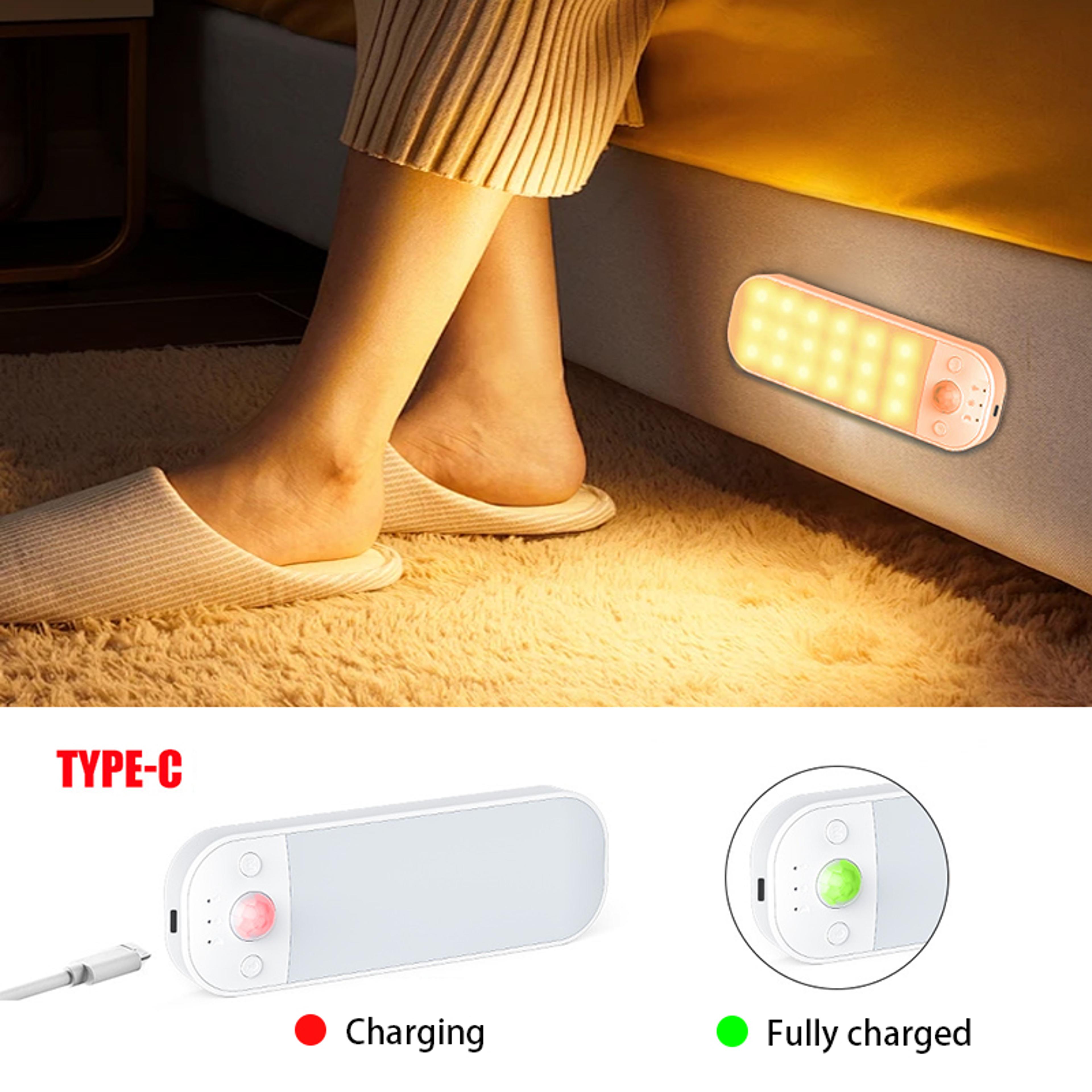 3 Color Motion Sensor Light Rechargeable Under Cabinet Lighting For Kitchen Closets And Wardrobes 4