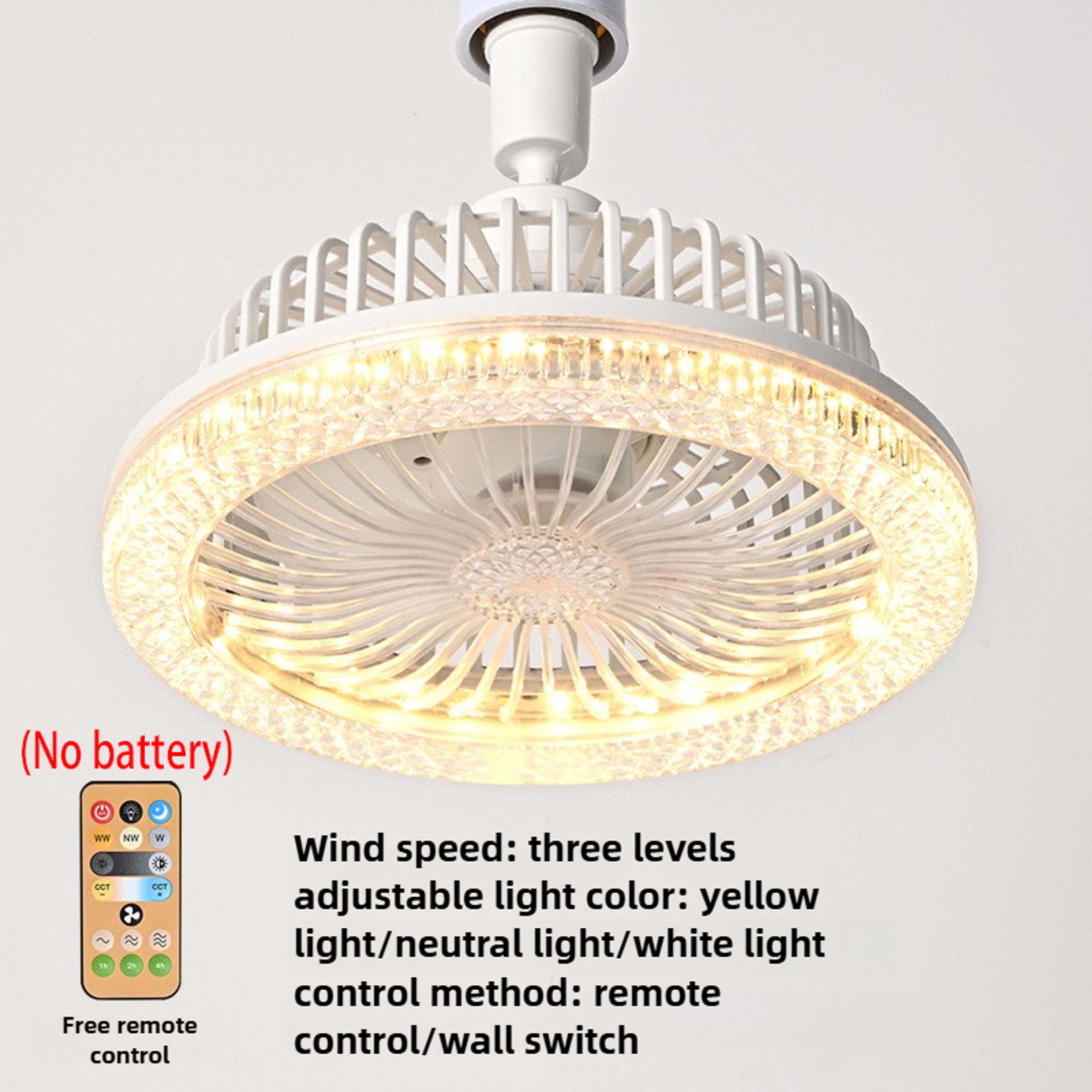 Smart E27 Ceiling Fan With Light And Remote Control 5