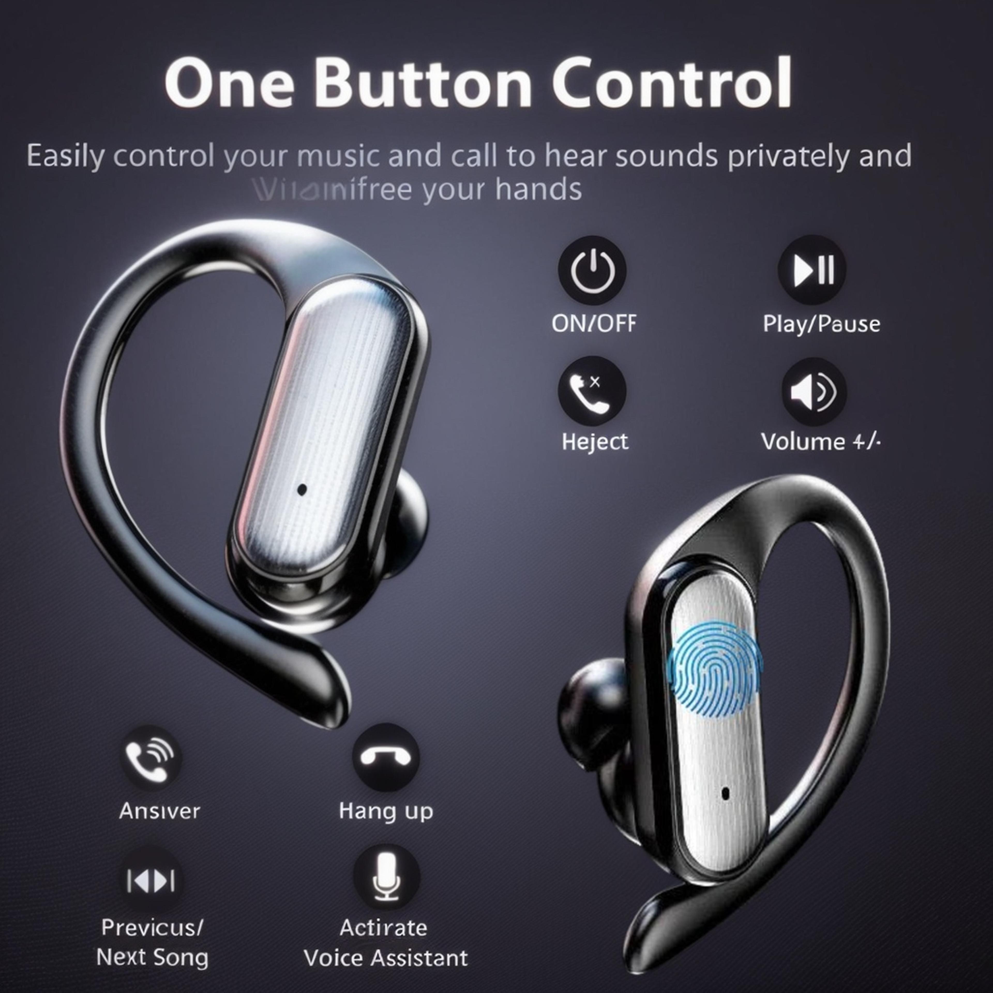 Wireless Bluetooth Earbuds With HD Stereo Sound Touch Control And Sweat Resistant Design 4