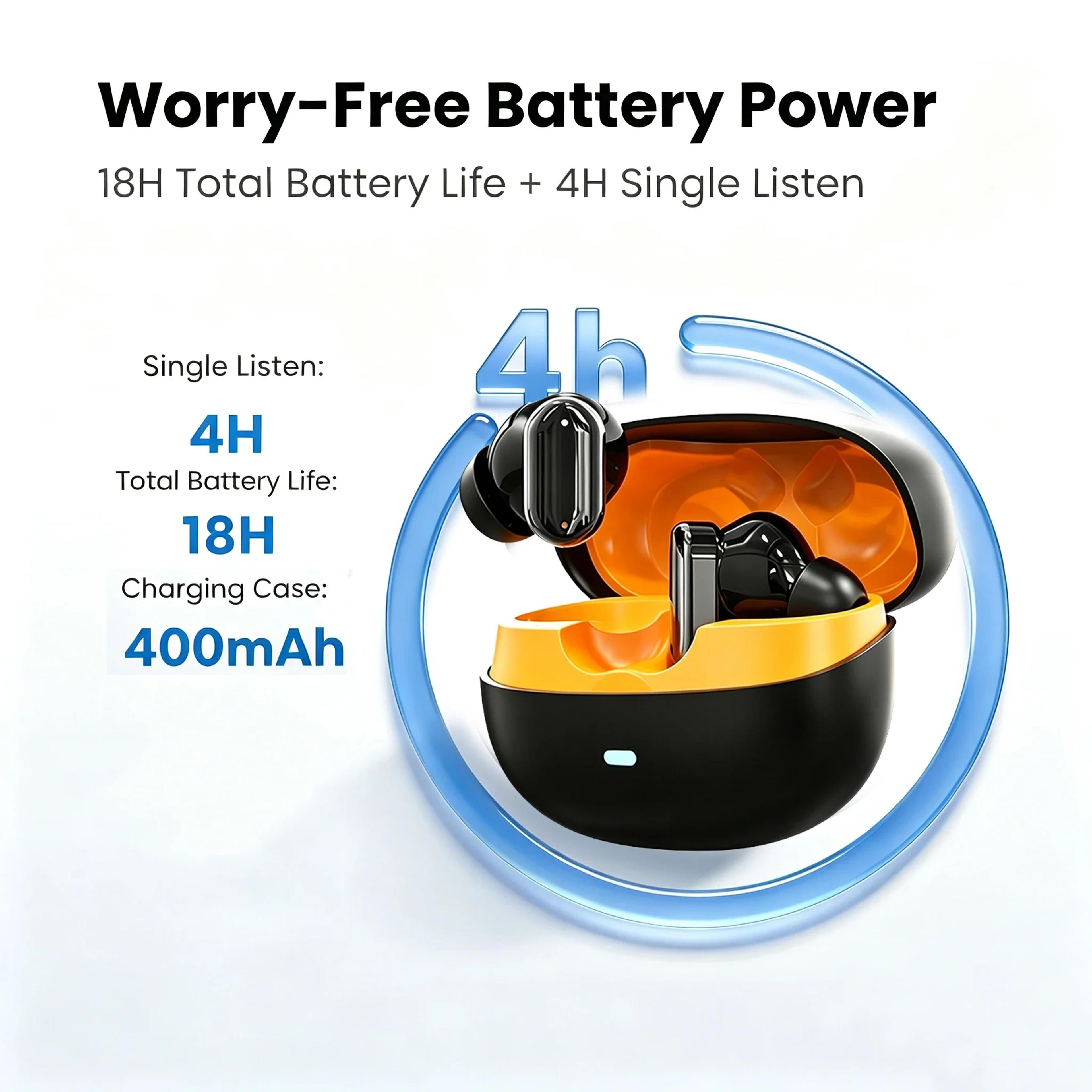 Bluetooth 60 Wireless Earbuds With ANC Noise Cancelling And IPX7 Waterproof Design 1