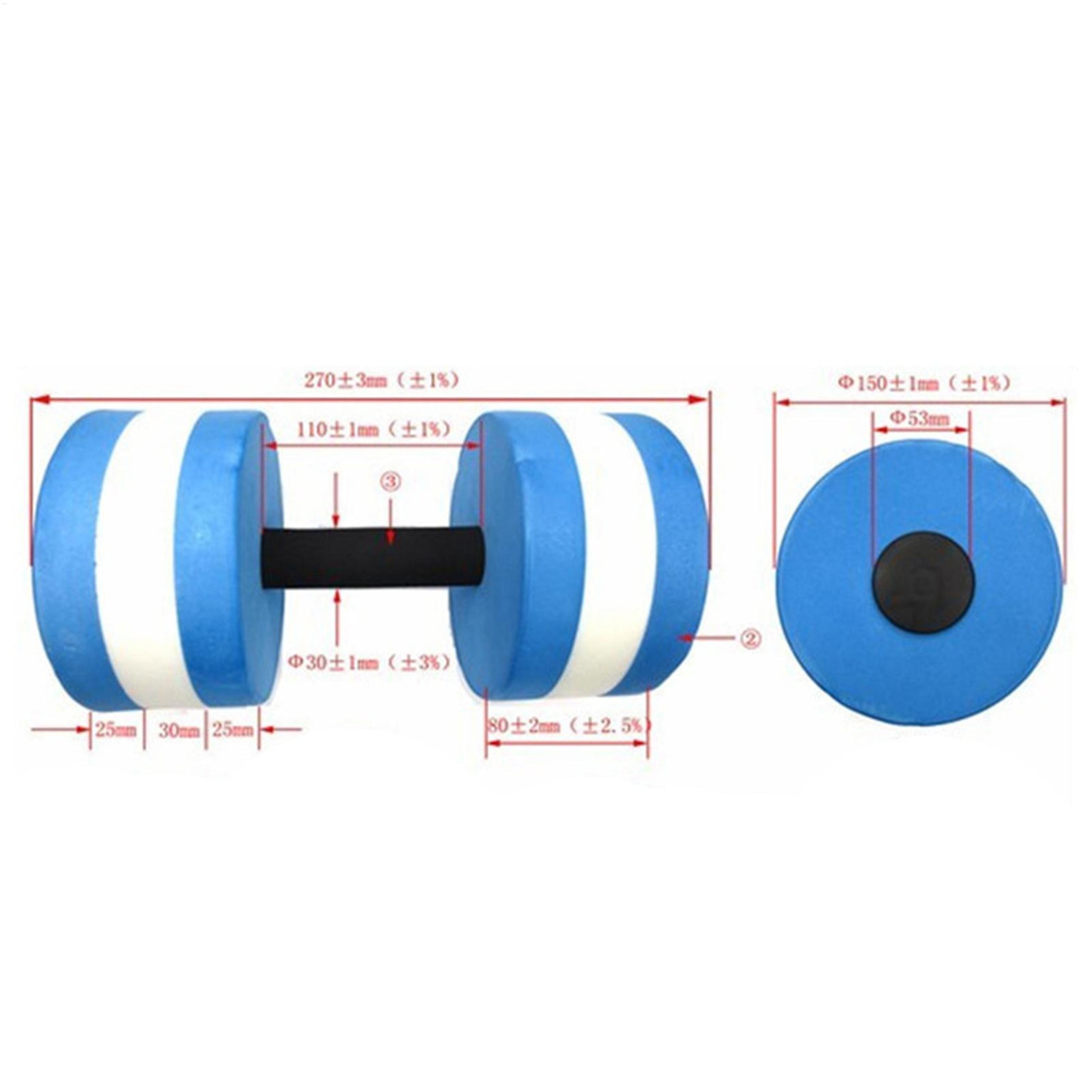 EVA Water Aerobics Dumbbells Floating Pool Exercise Weights For Aquatic Fitness 6