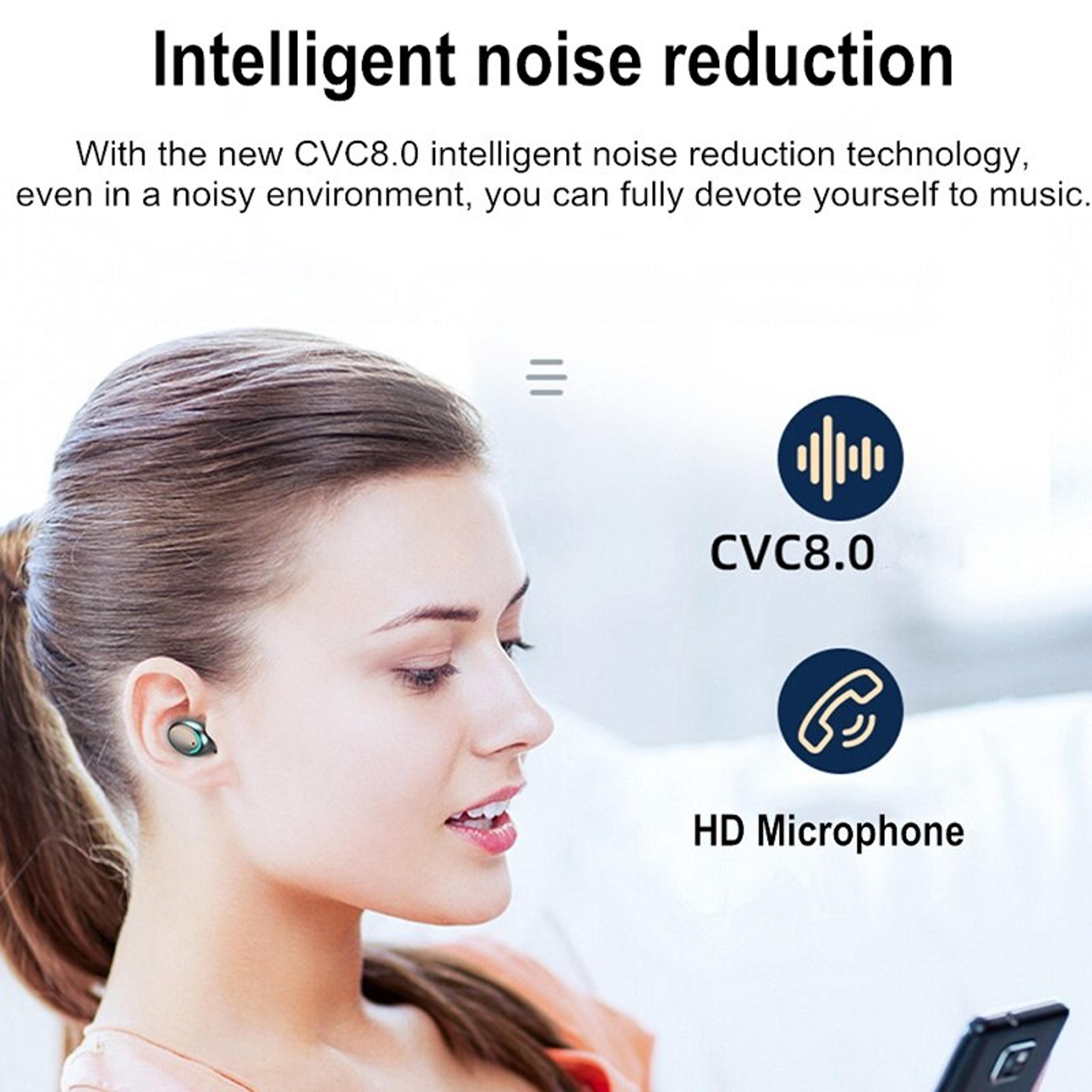 TWS Bluetooth 50 Wireless Earbuds With LED Display HiFi Stereo Mic 6