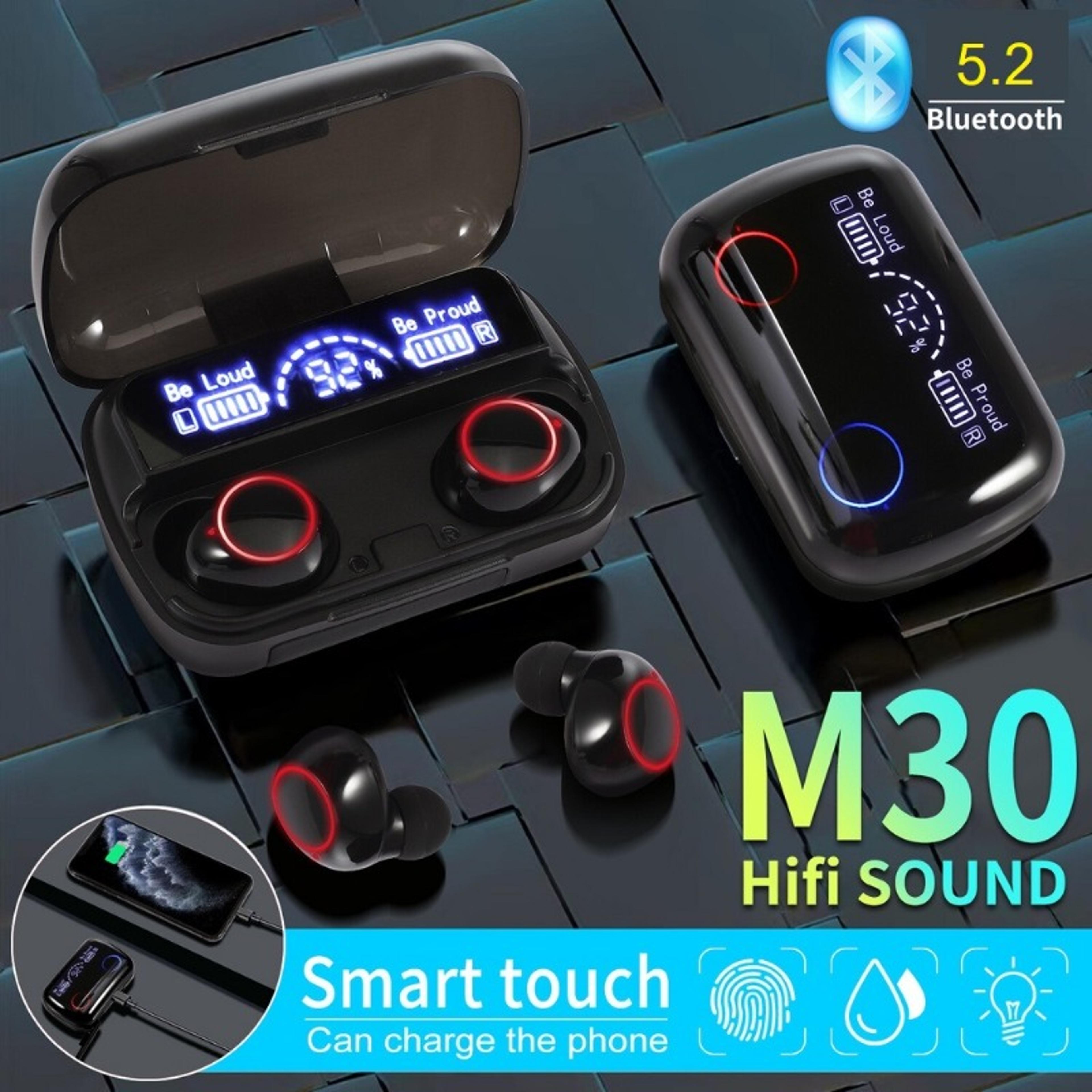M30 Wireless Earbuds Bluetooth 53 With LED Display And Waterproof Sports Design 2