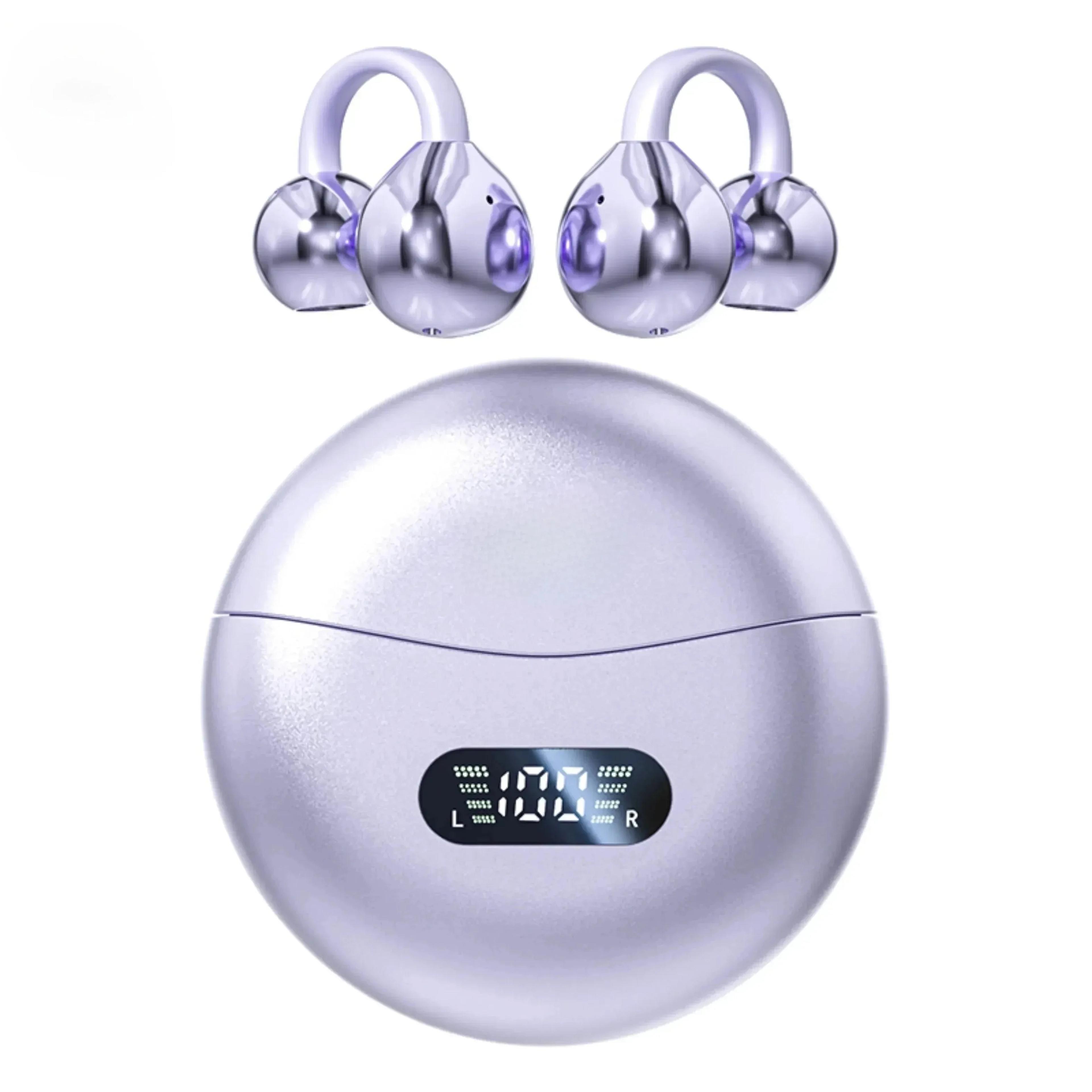 OpenFit Bluetooth 54 Open Ear Clip Earbuds With Digital Display 7