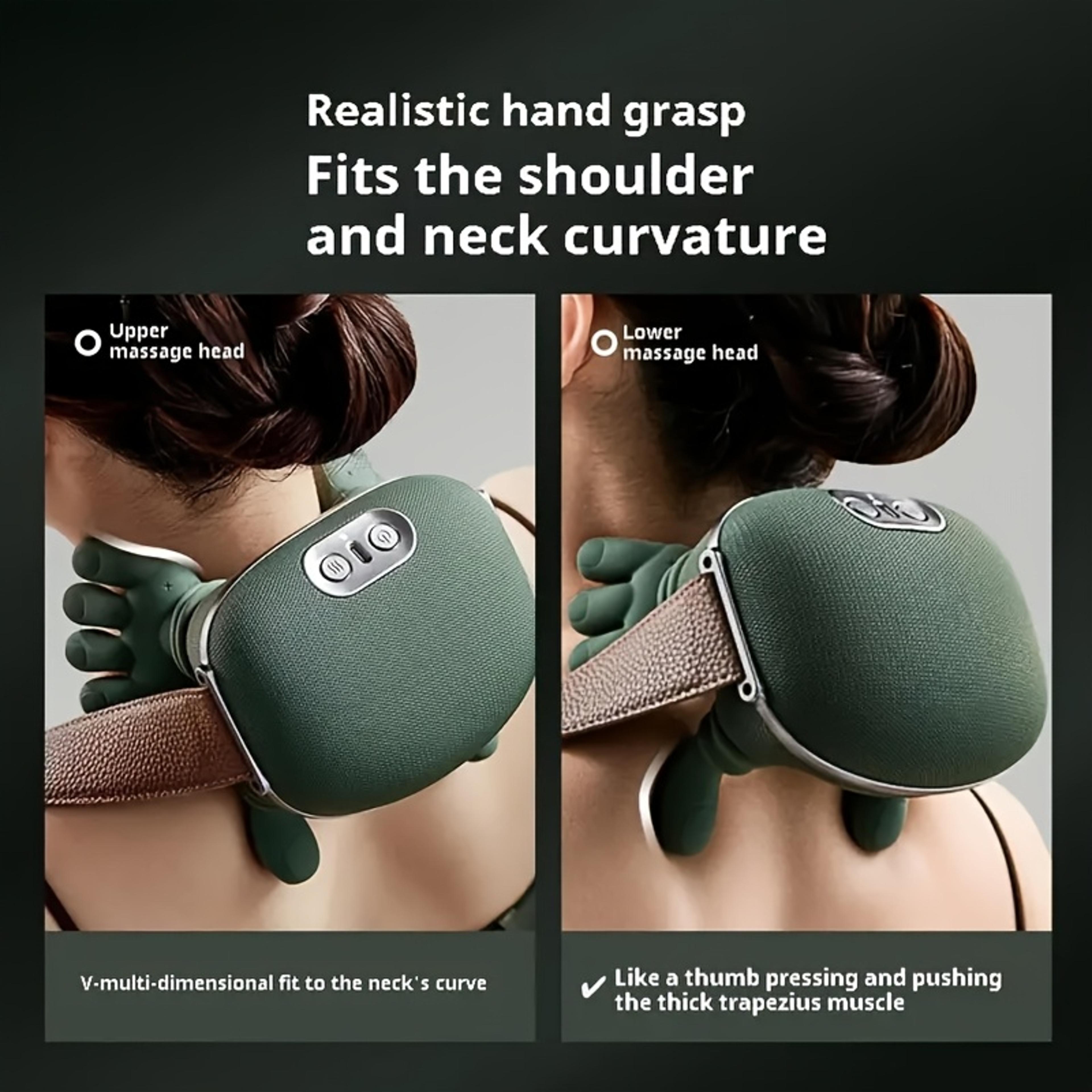 Bionic Finger Wireless Neck And Shoulder Massager With 4D Kneading 3
