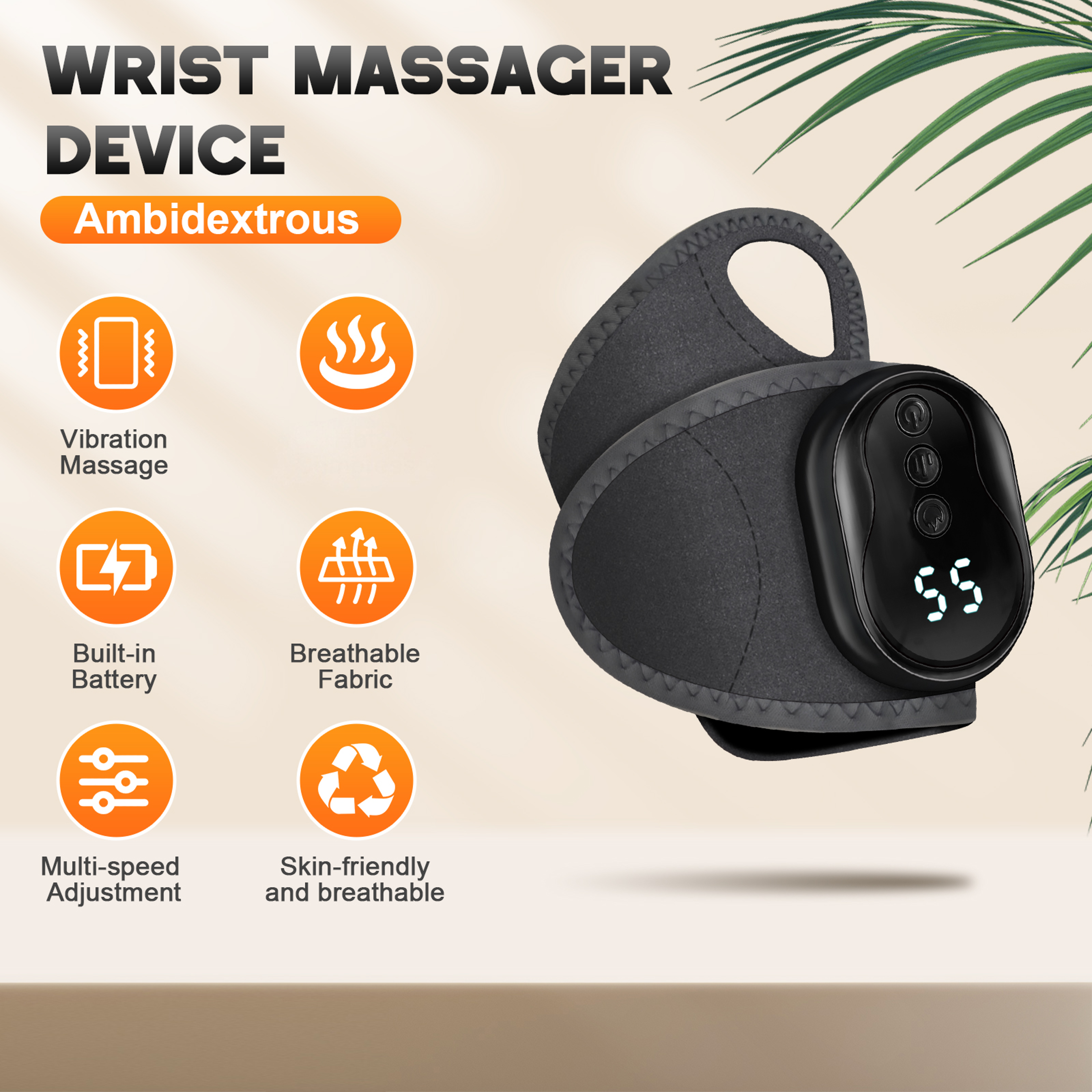Cordless Wrist Massager With Vibration For Carpal Tunnel Comfort 2