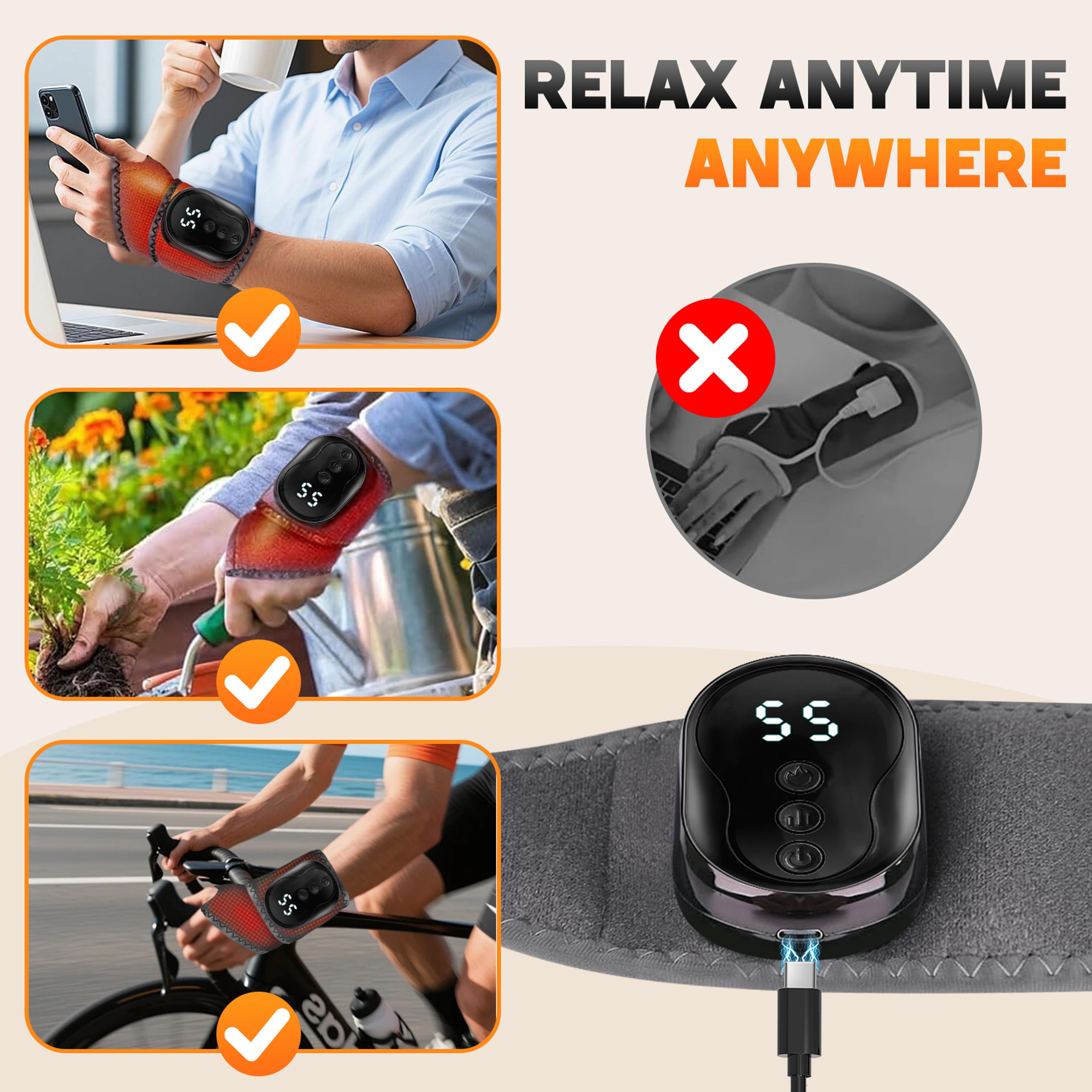 Cordless Wrist Massager With Vibration For Carpal Tunnel Comfort 3