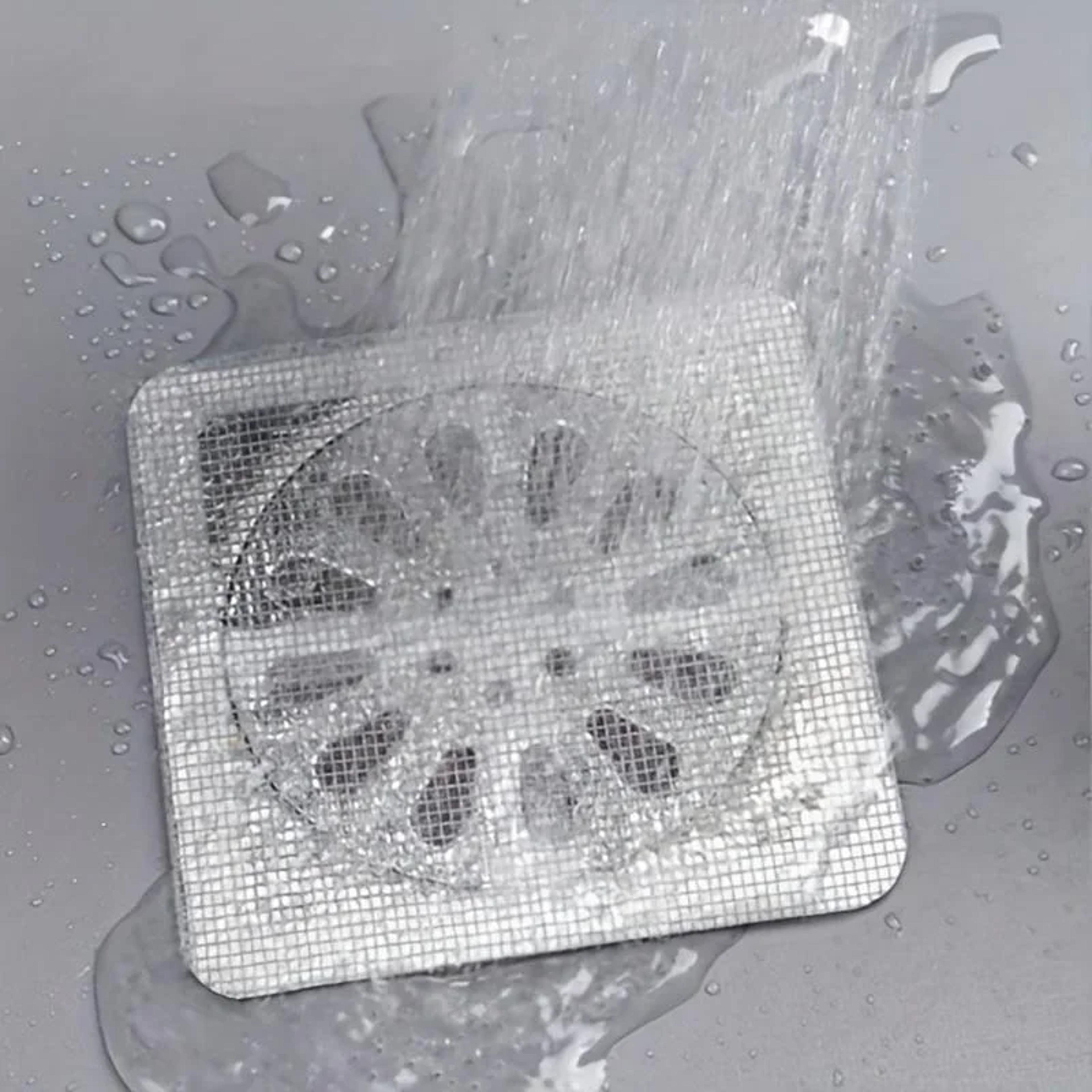 Shower Drain Hair Catcher Disposable Mesh Drain Covers 2