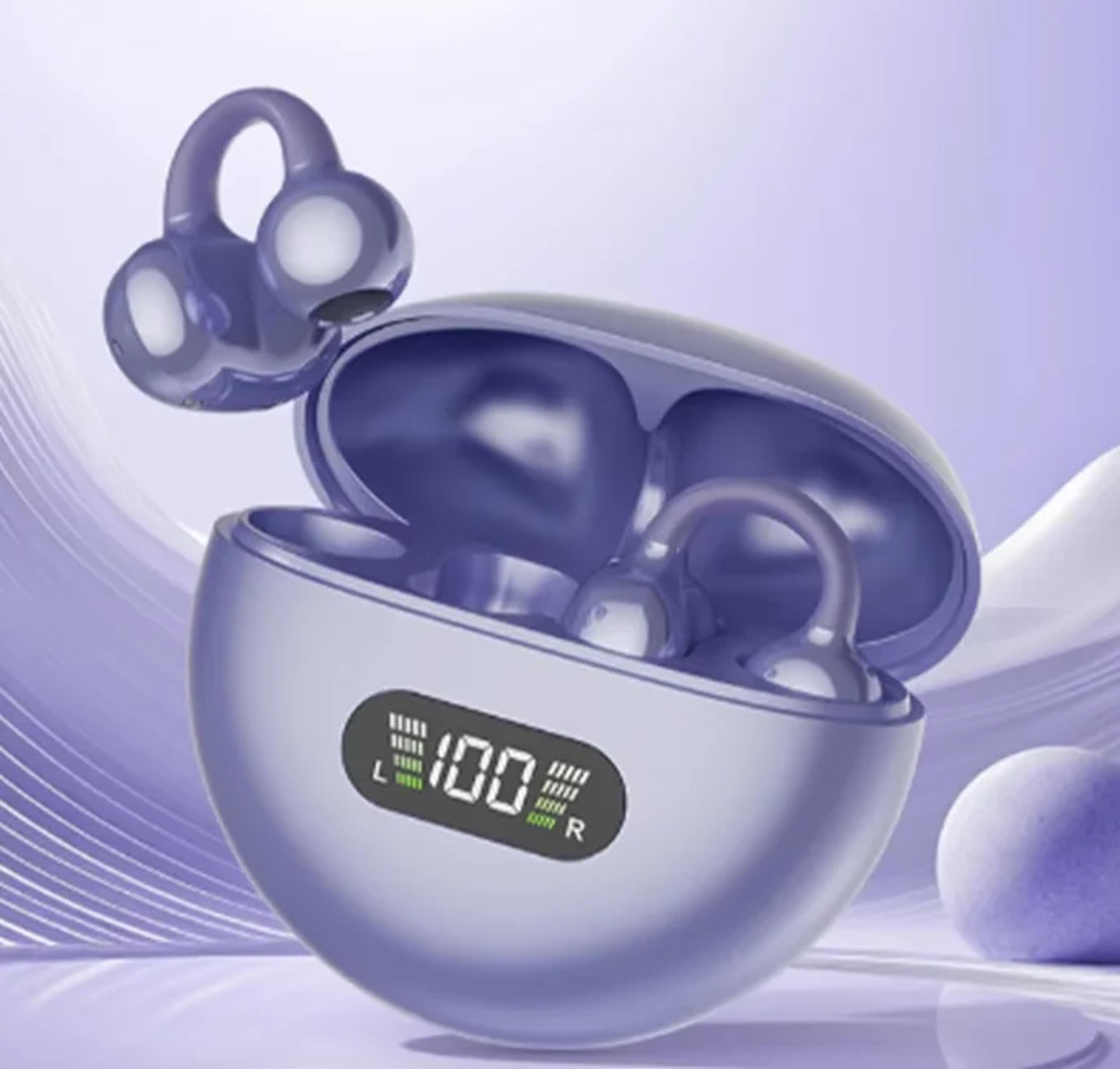 Q71 Open Ear Clip On Earbuds With Bluetooth 53 And Digital Display 7
