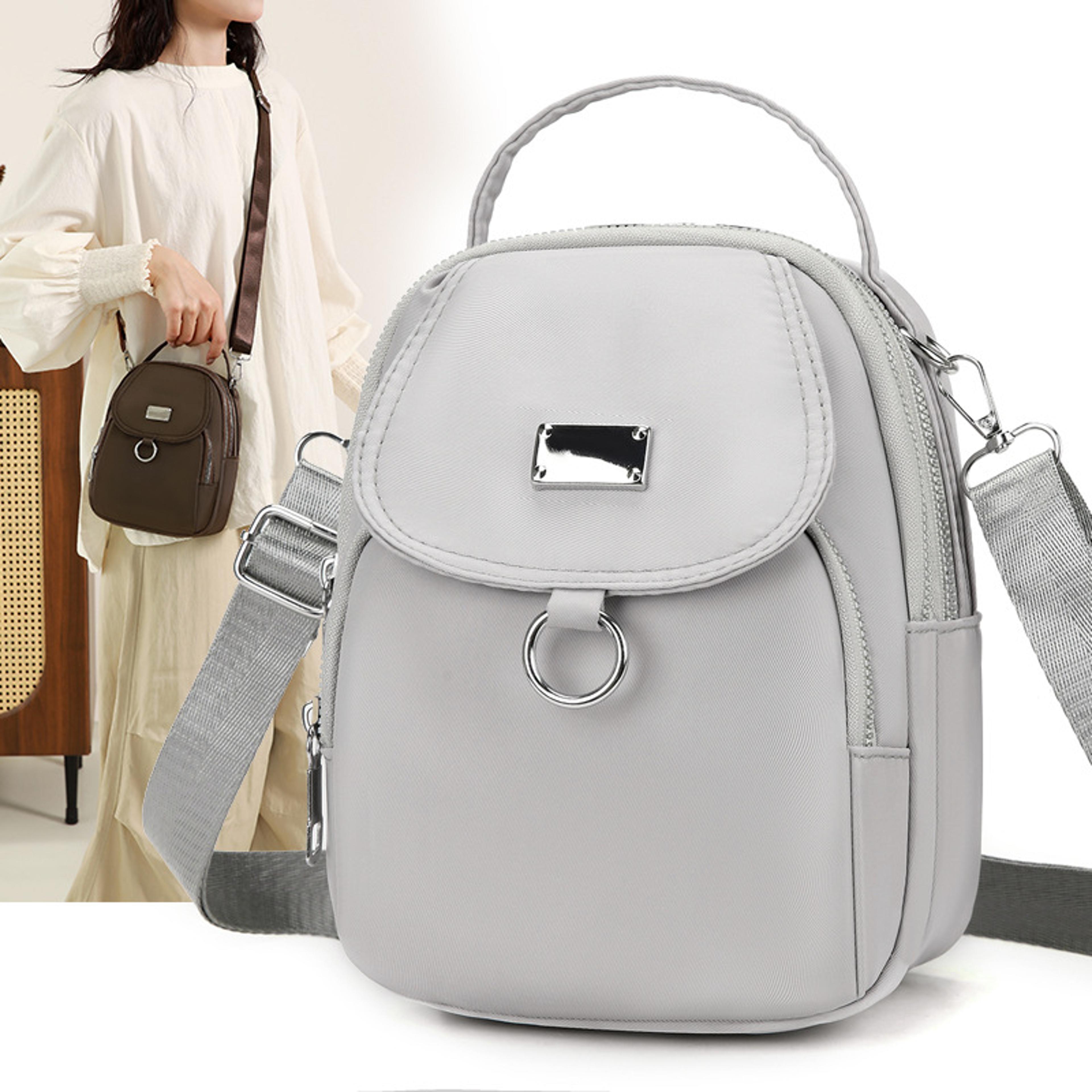 Chic Mini Nylon Crossbody Bag With Multi Pocket Storage And Adjustable Strap 1