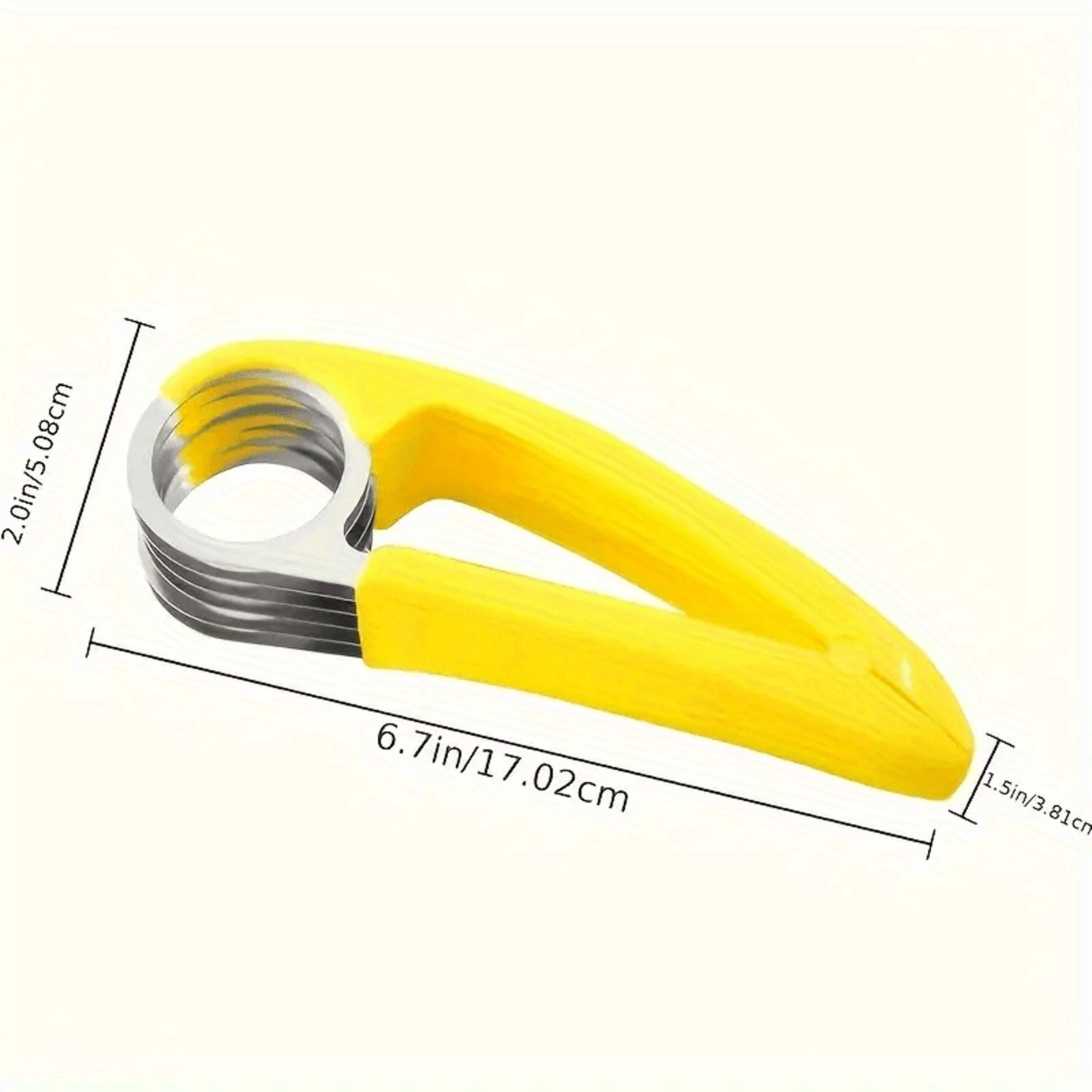 Stainless Steel Banana Slicer And Cucumber Cutter For Quick Even Slices 2