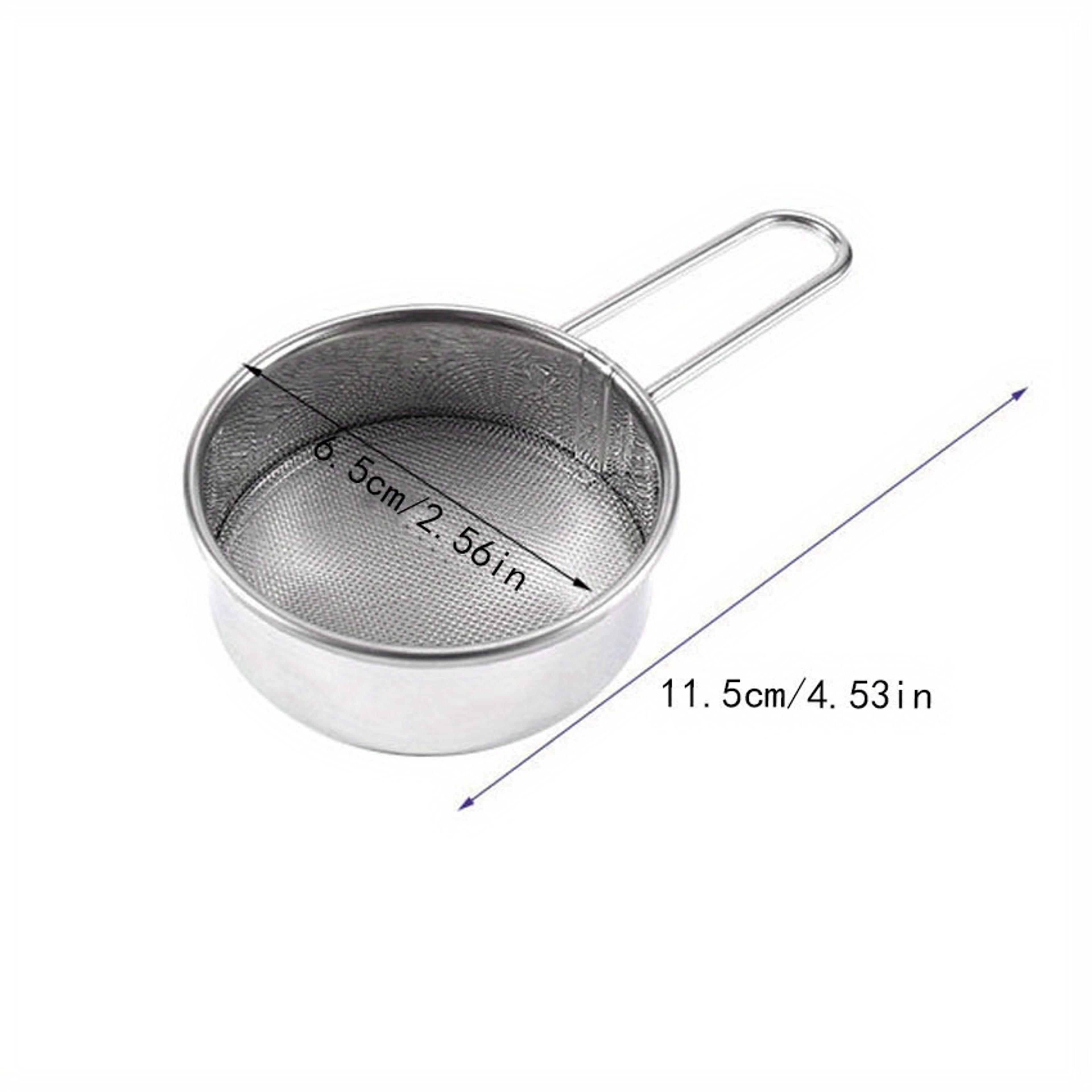 Stainless Steel Flour Sifter Cup Fine Mesh Baking Sieve And Icing Sugar Shaker 5