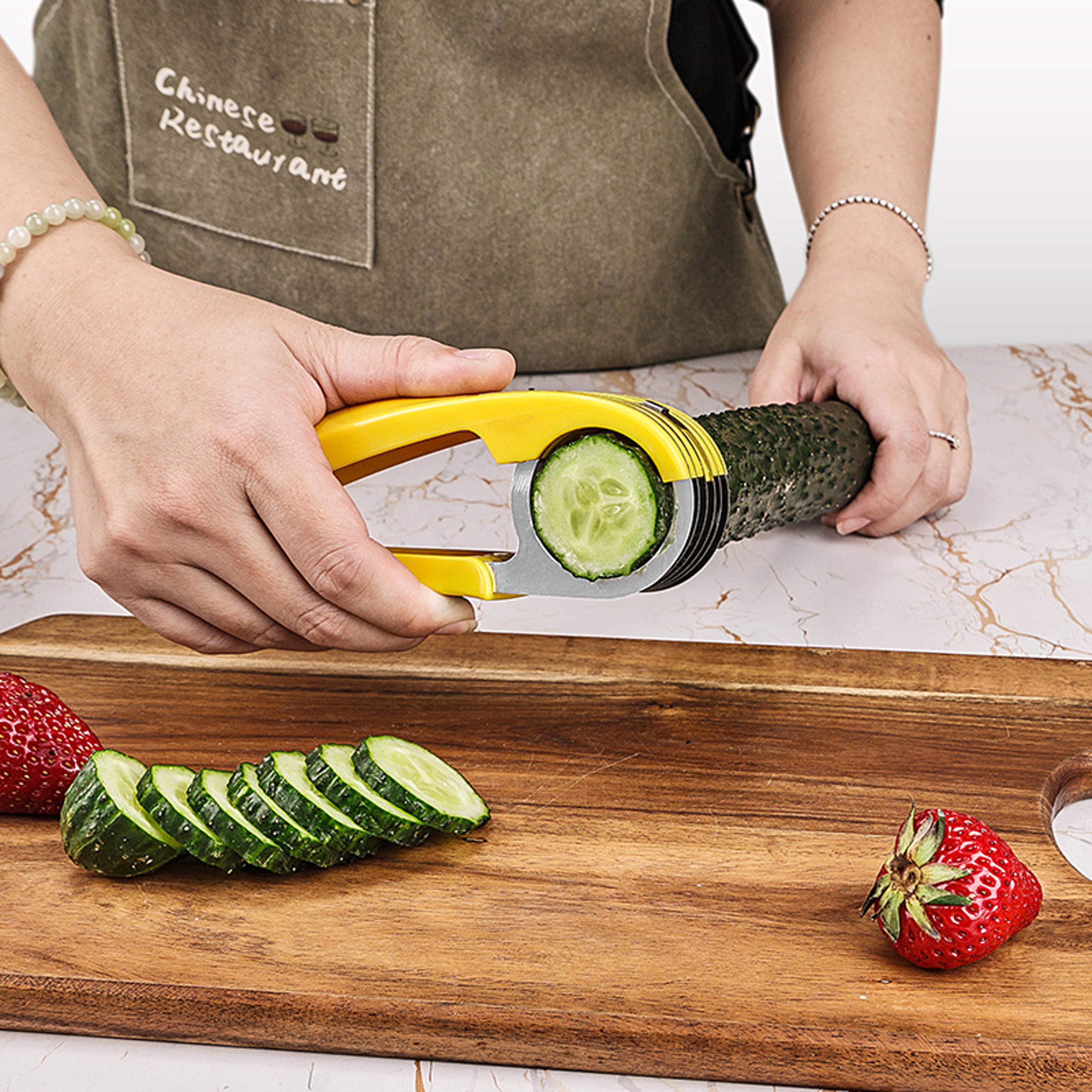 QuickSlice Multifunction Banana Slicer And Fruit Slicer For Fast Food Prep 1