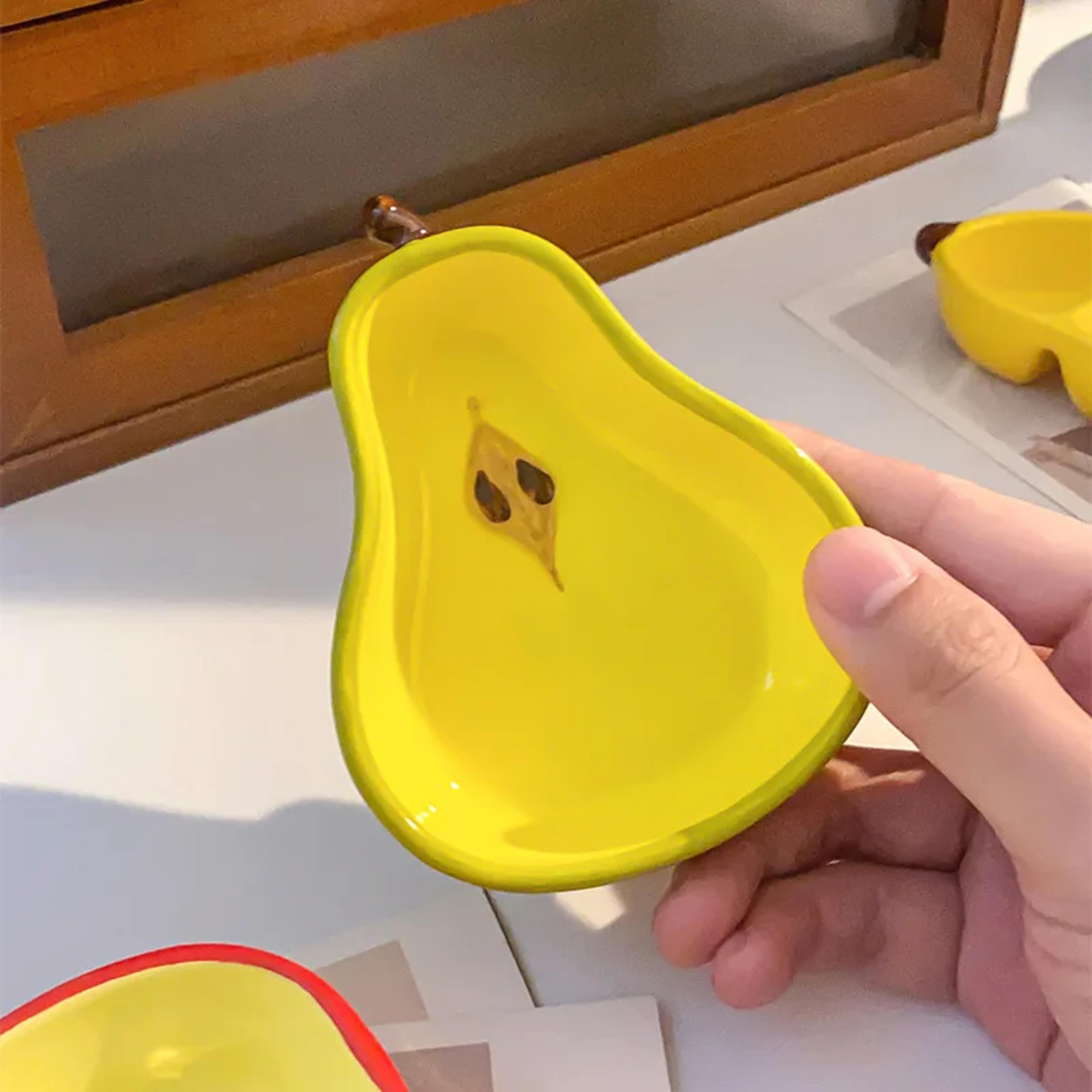Fruit Shaped Ceramic Dipping Dish Mini Sauce And Snack Plate 4