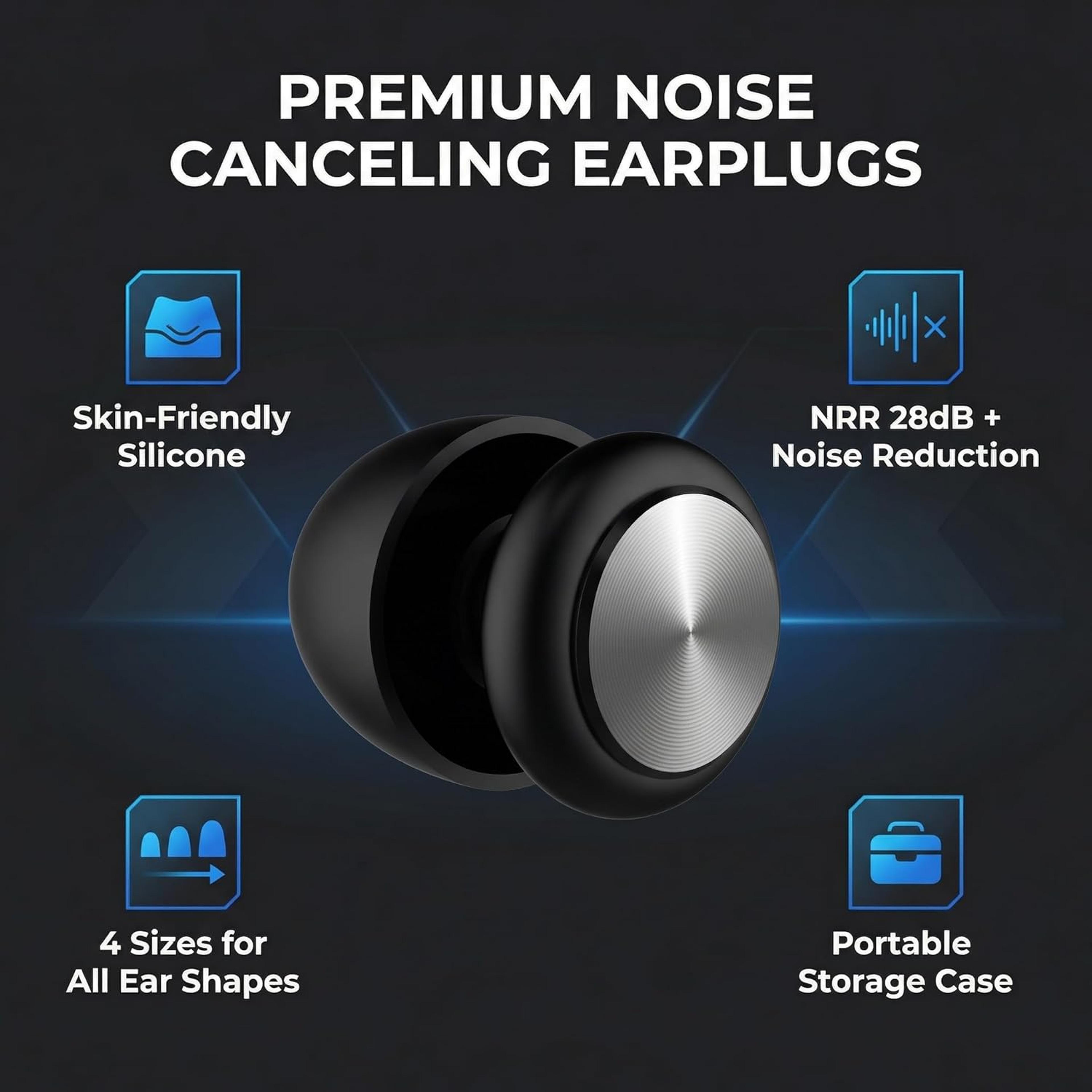 Reusable Silicone Ear Plugs For Sleeping Concerts And Focus 5