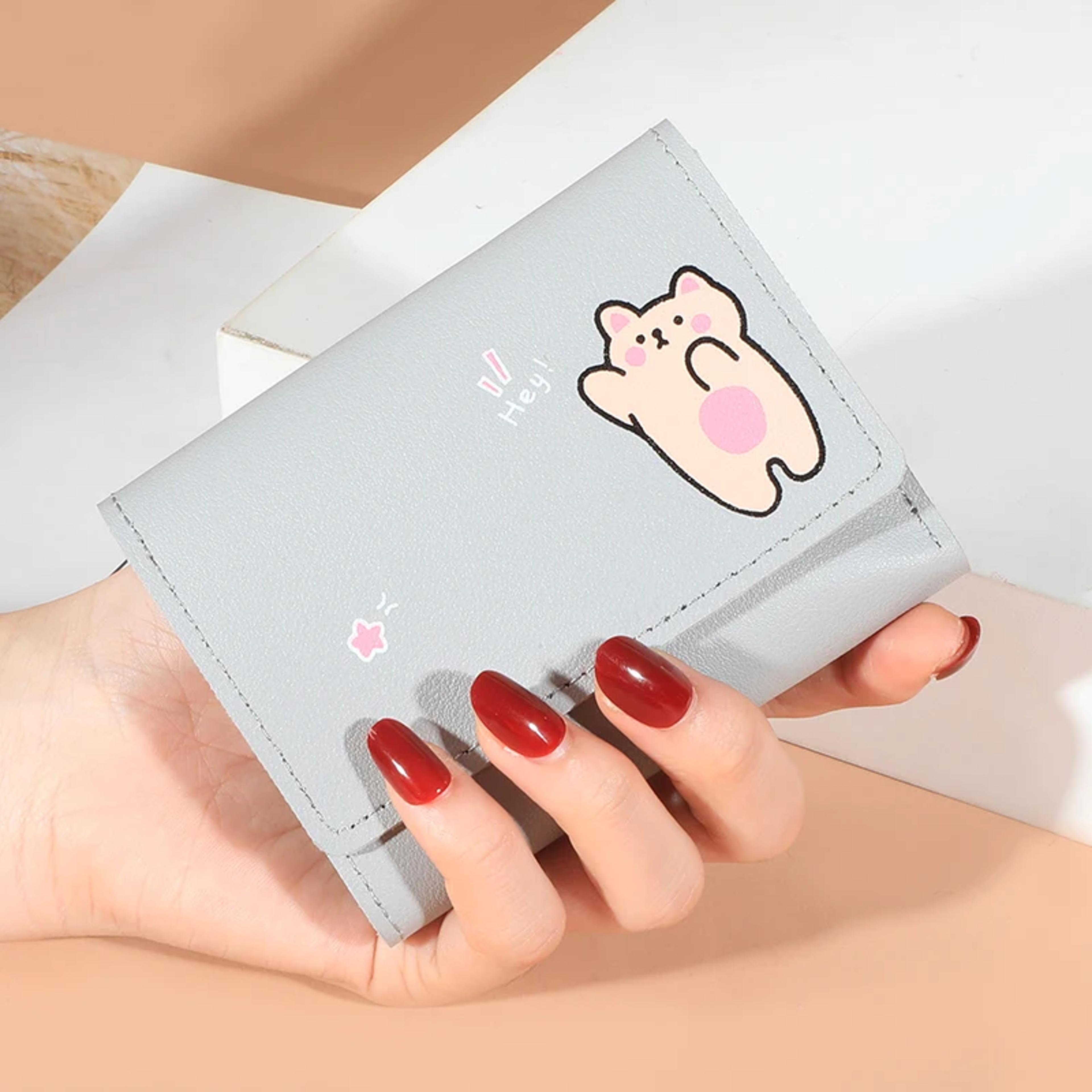 Chic Compact Womens Wallet PU Leather Short Purse And Card Holder 6