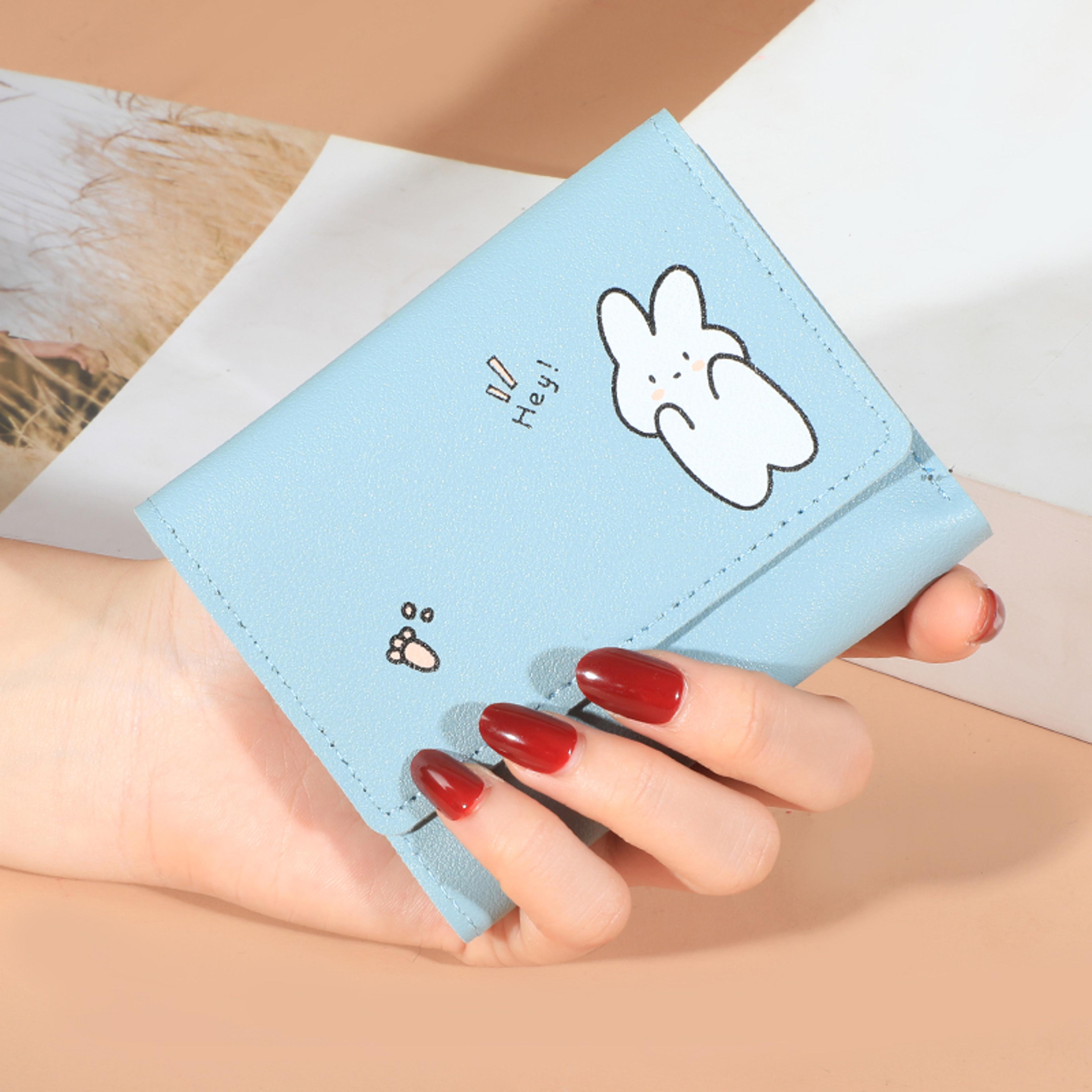 Chic Compact Womens Wallet PU Leather Short Purse And Card Holder 7