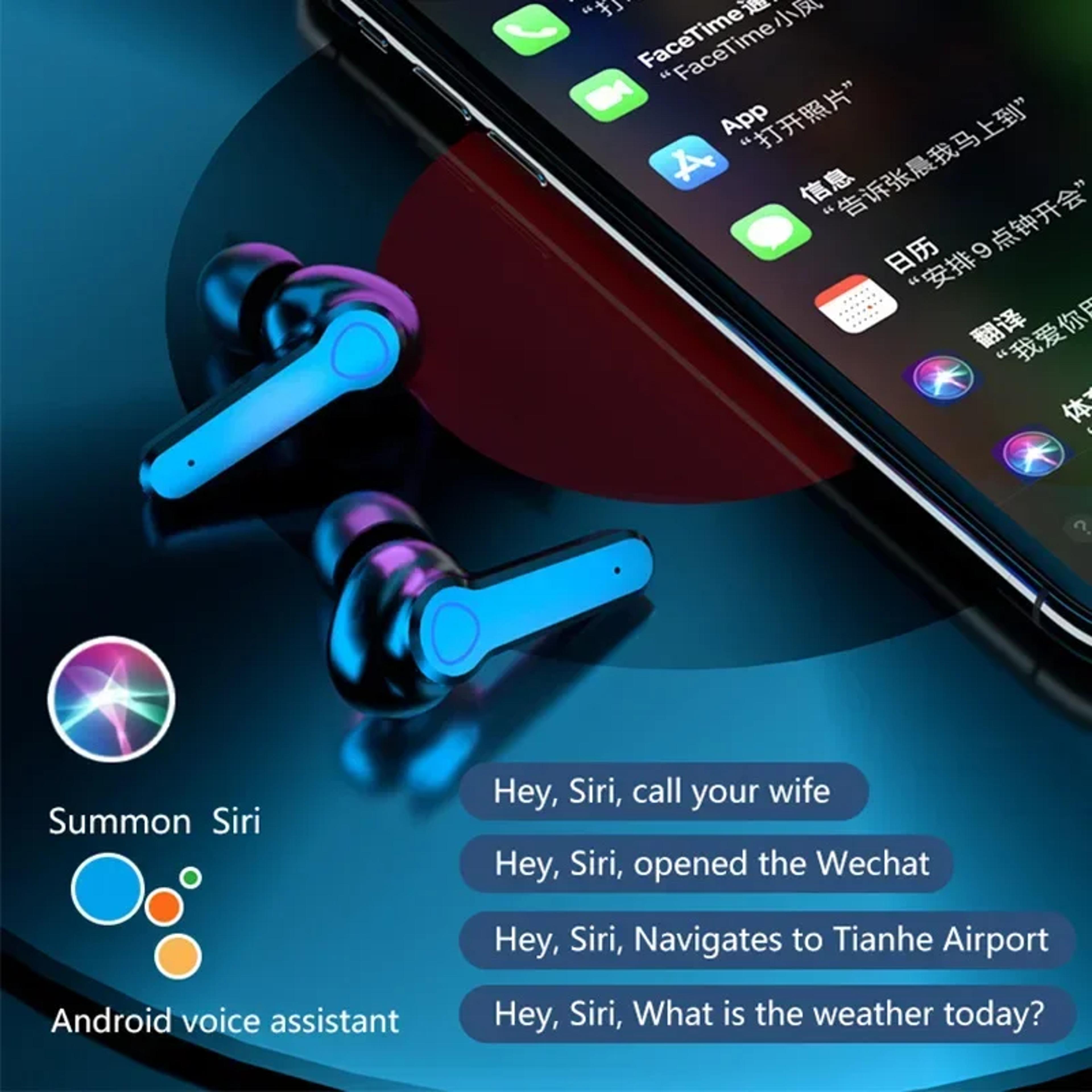 M19 TWS Wireless Bluetooth Earbuds With LED Display Touch Control And Mic 2