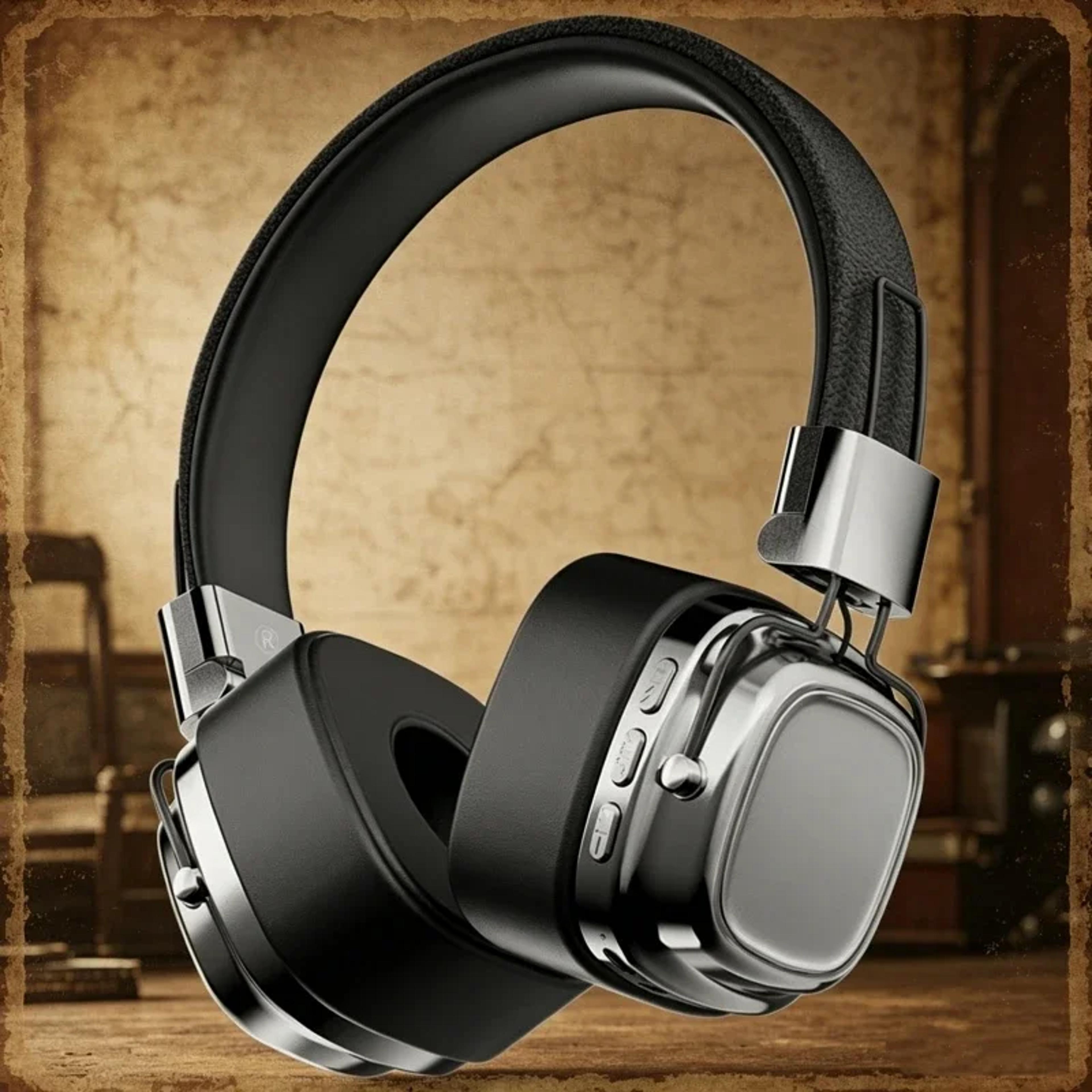 cr 8 retro bluetooth headphones with hifi stereo sound and mic