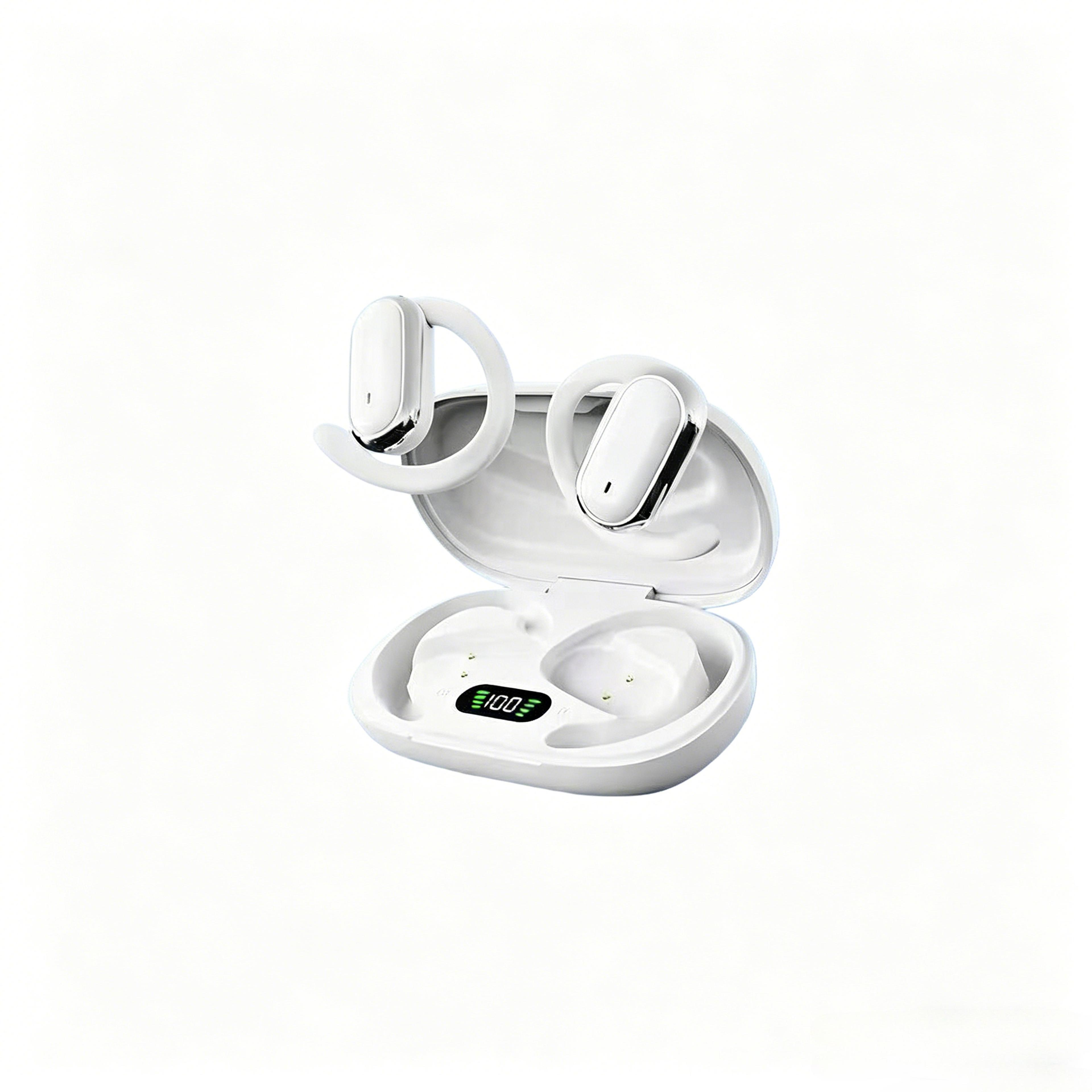 Open Ear Wireless Earhook Headphones Bluetooth 53 With LED Power Display 7