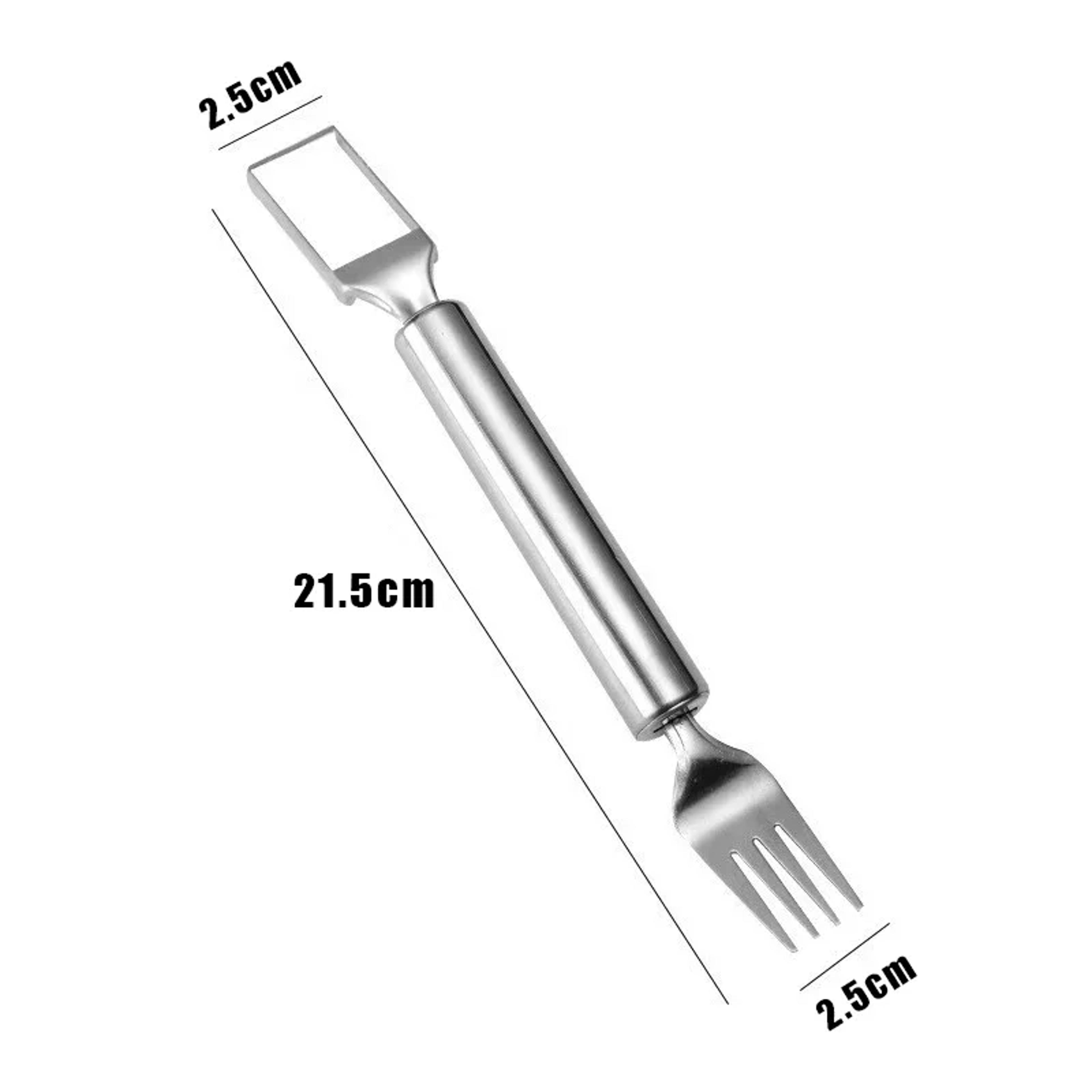 Watermelon Slicer And Fork Stainless Steel Fruit Cutter For Quick Melon Cubes 6