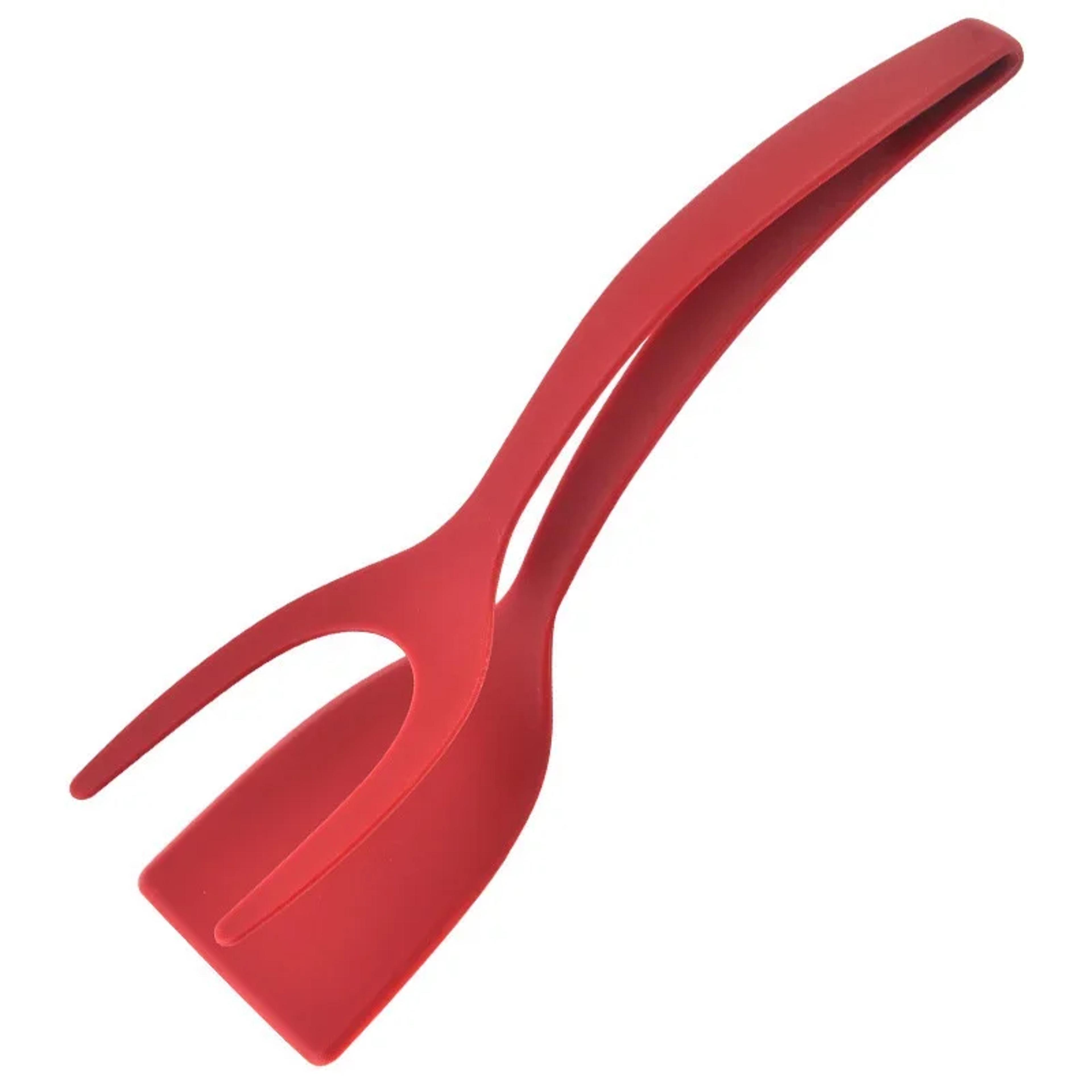 egg flipper spatula and grip and flip tongs for nonstick cooking